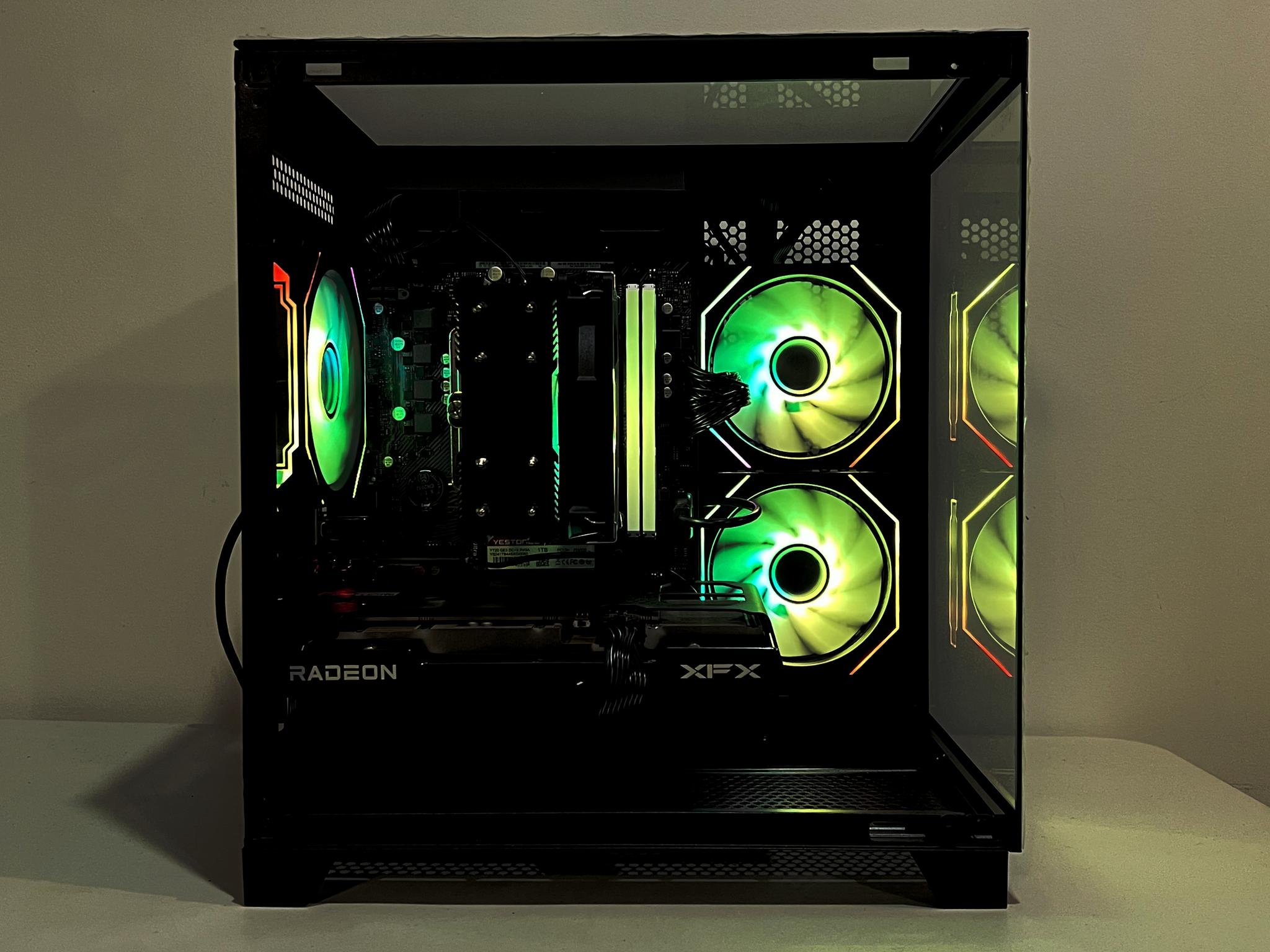 🔥SALE🔥 R5-5600|RX 6600|16GB RAM|1TB M.2||WIFI|ARGB Fans| -DepxTech Pre-Built PC
