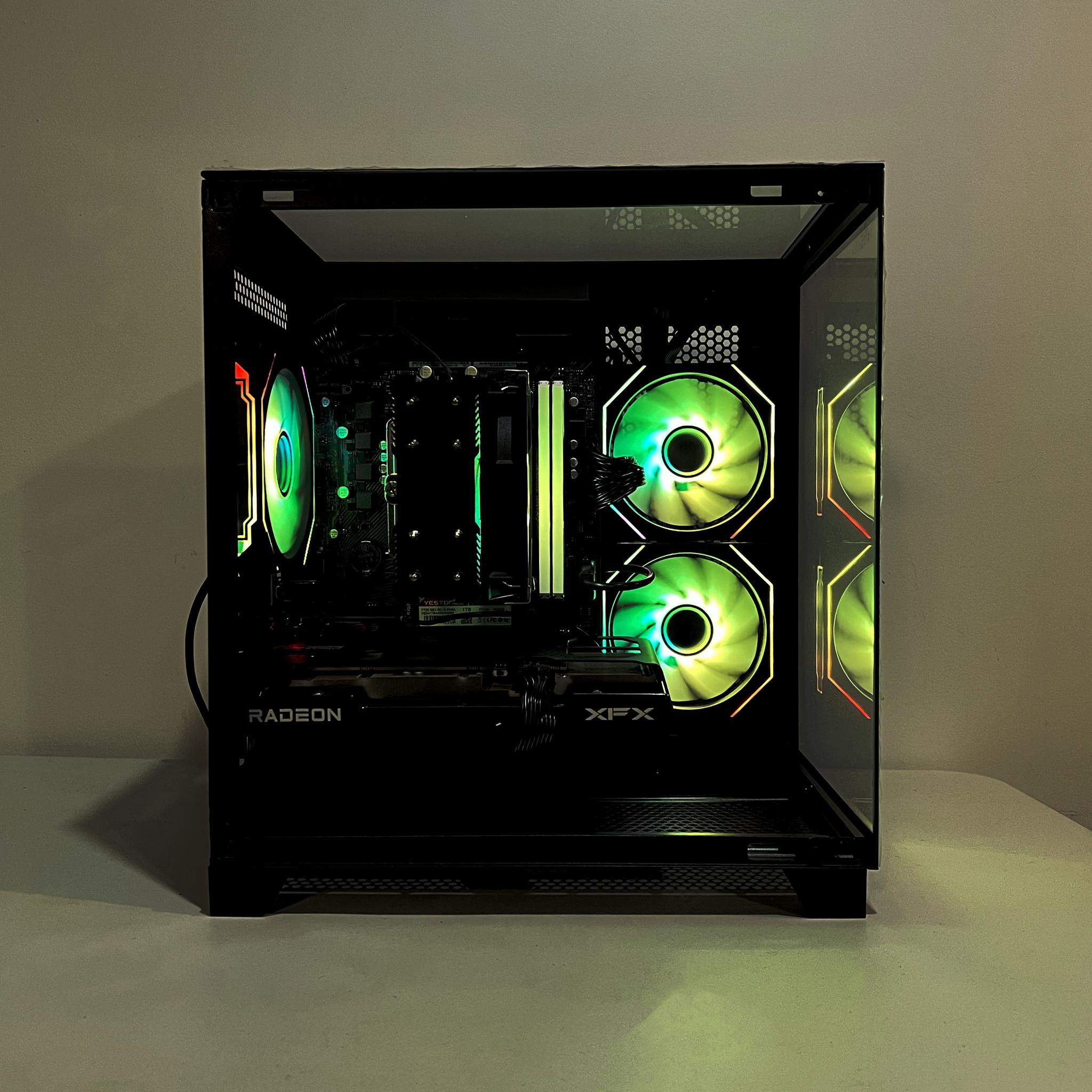🔥SALE🔥 R5-5600|RX 6600|16GB RAM|1TB M.2||WIFI|ARGB Fans| -DepxTech Pre-Built PC