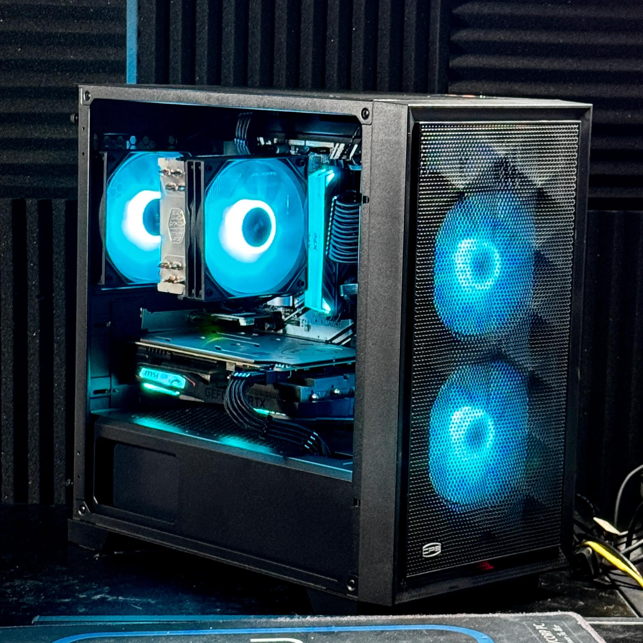🔥 Gaming PC RTX 2060 | i5 9600K | 16GB DDR4 | 1TB SSD | WIN 11 PRO | Built-in Wi-Fi