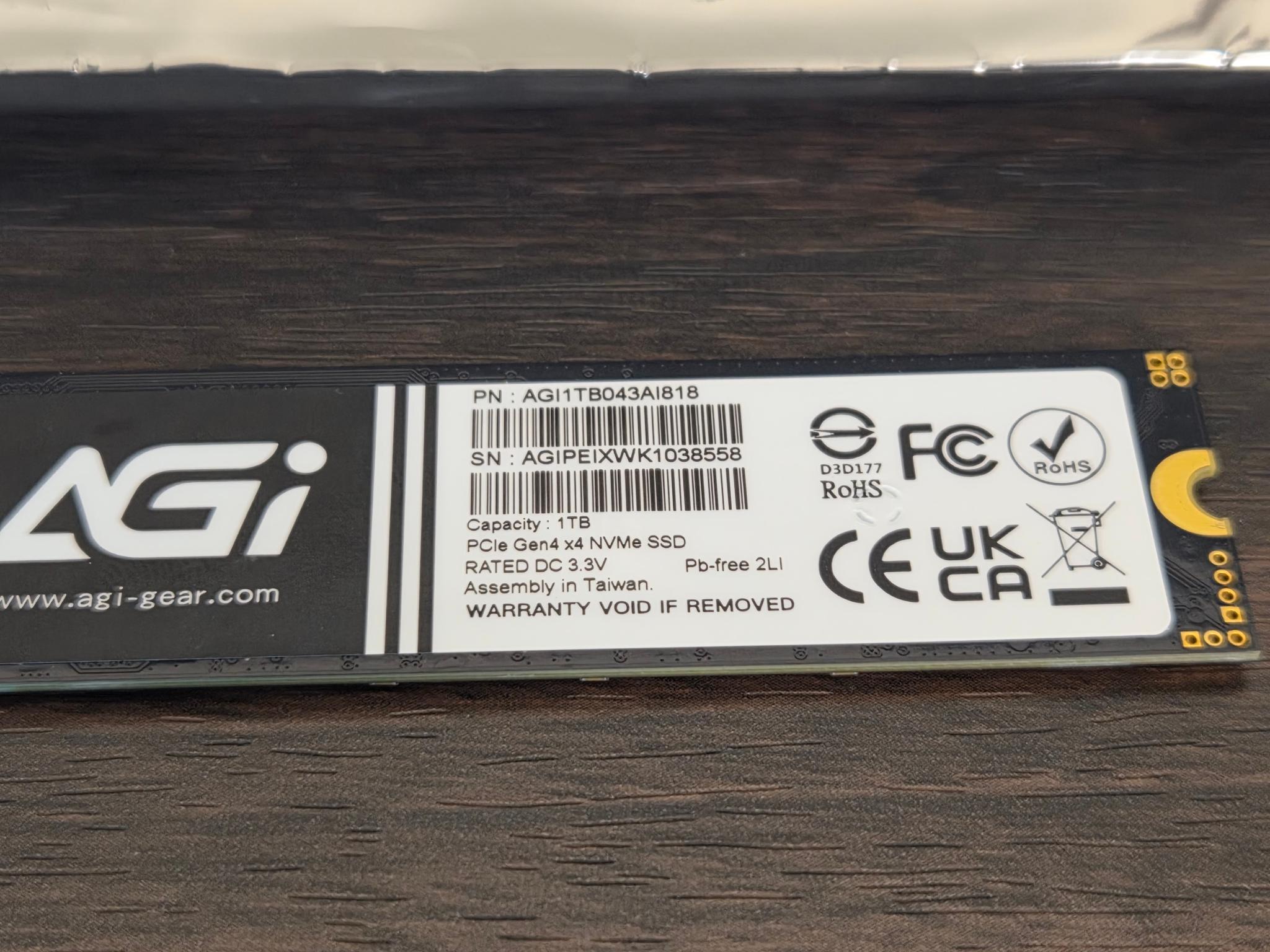 Rog Strix B650 ATX Mobo + 1TB Nvme