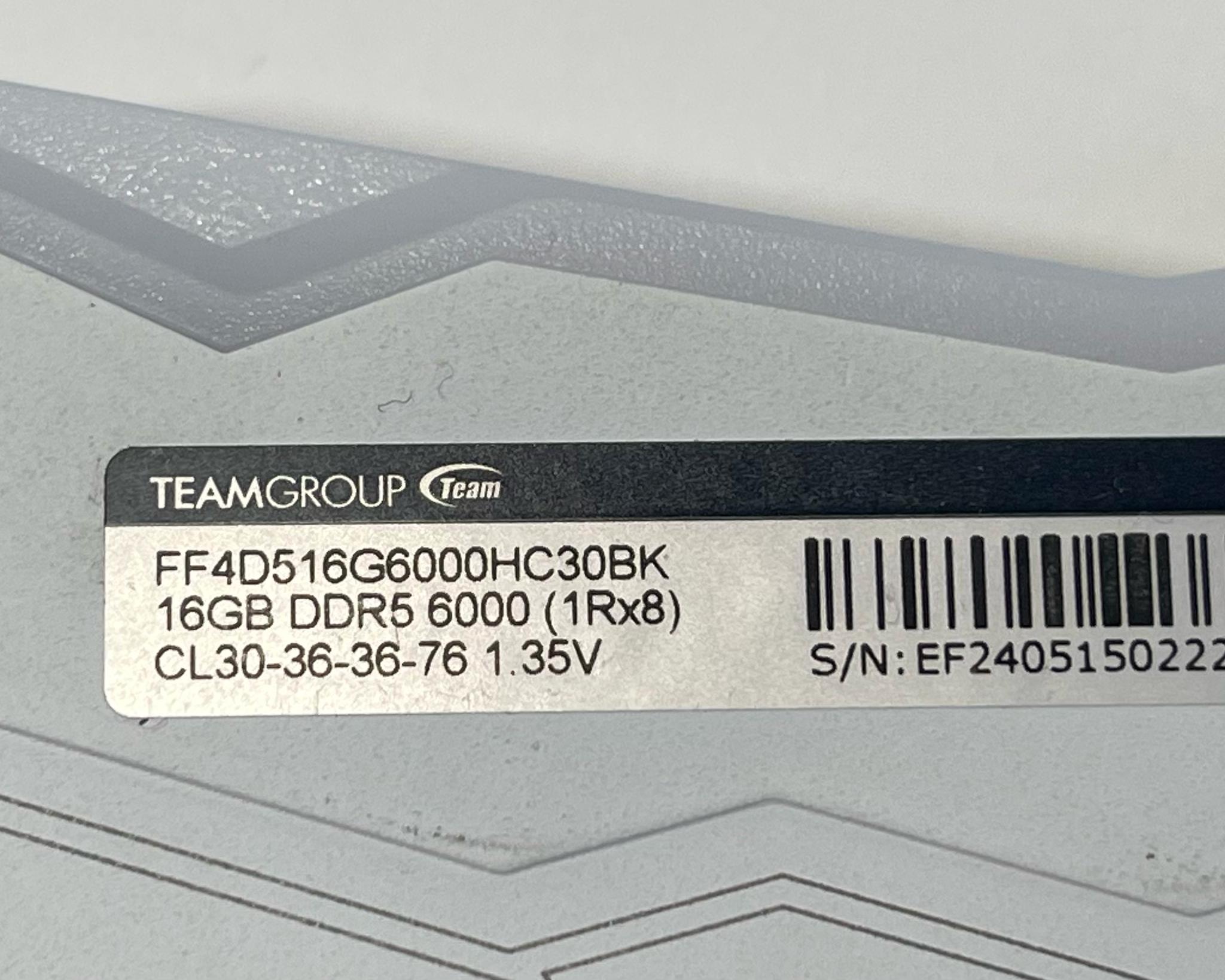 TEAMGROUP T-Force Delta RGB DDR5 32GB DDR5-6000 (2x16GB)