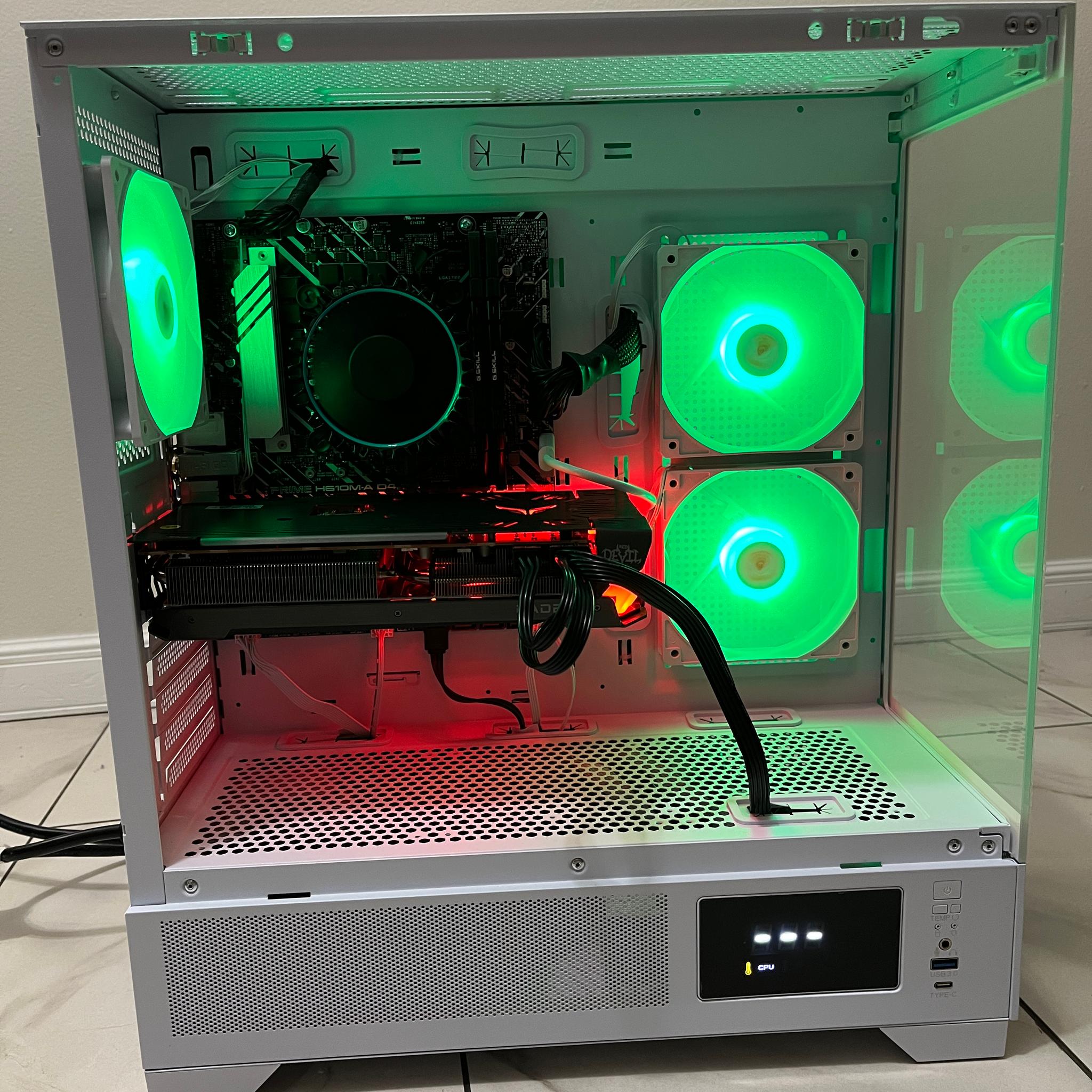 Intel Core i5-12400, AMD RX 6600 XT, 32GB RAM, 1TB SSD, High FPS Gaming PC w/ Wi-Fi & BT
