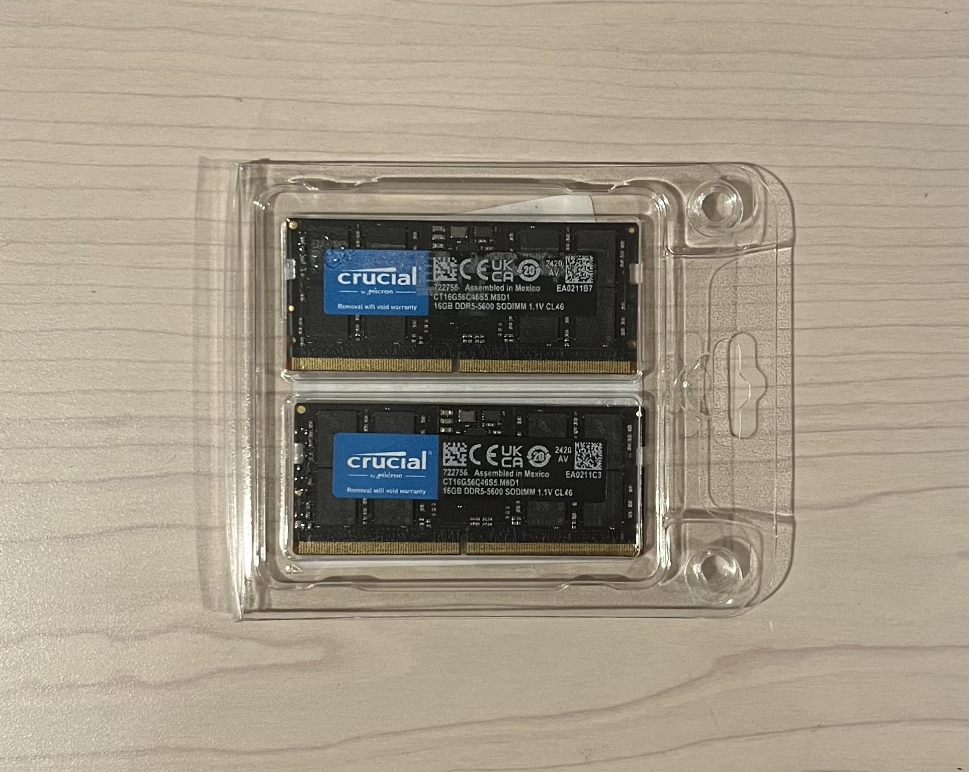 Crucial 32GB DDR5 Laptop Memory