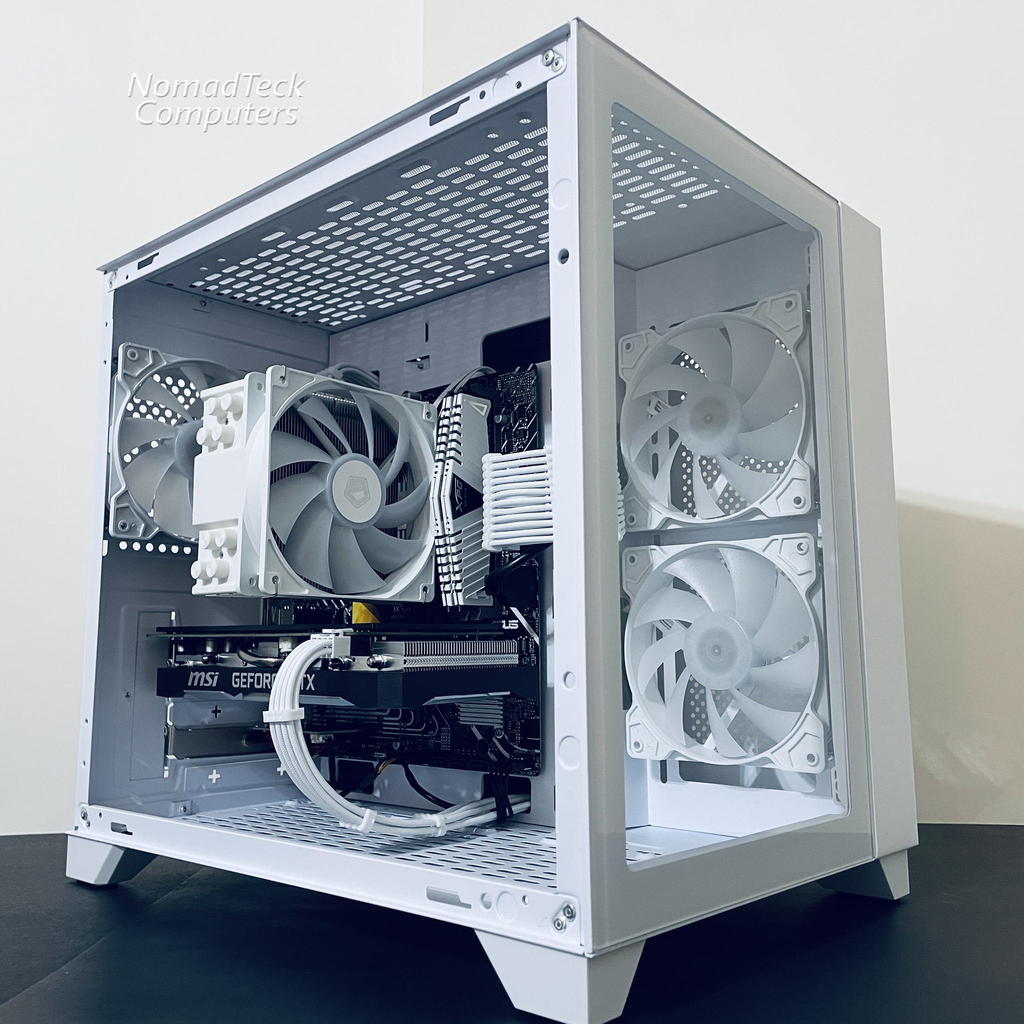 ❄️White Gaming PC w RGB - i3 12gen ● 16GB RAM ● 1TB SSD - RTX 2060 Super 8GB ● Best value for 1080p