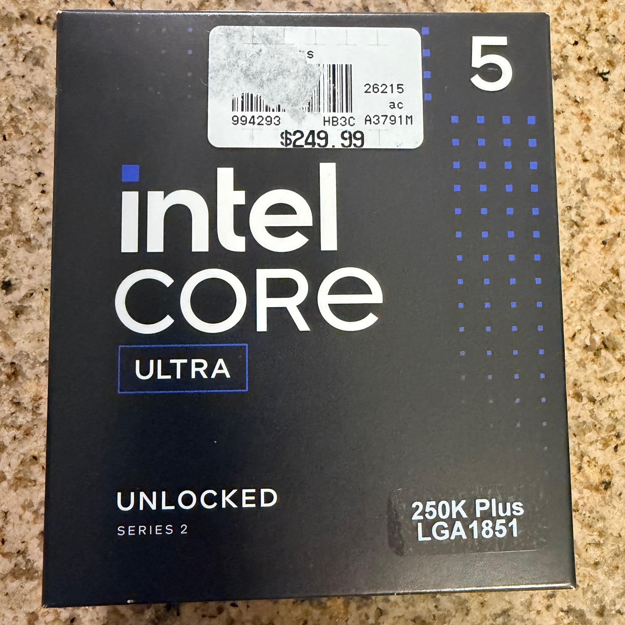 New Intel Core Ultra 5 250K Plus Arrow Lake 4.2GHz 18-Core LGA 1851 Boxed Processor