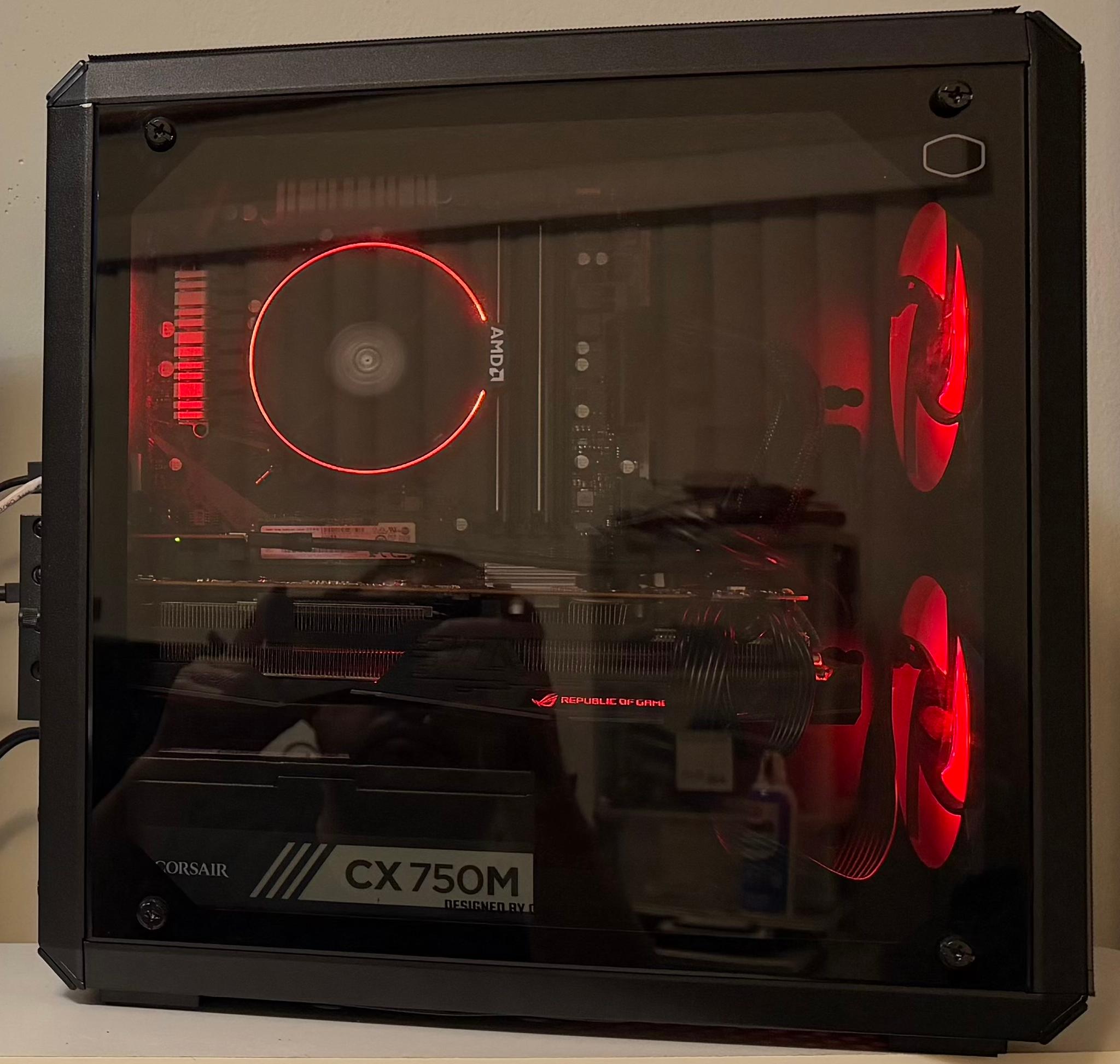 Gaming PC Ryzen 5 3600 16GB RAM 512GB SSD RX 5700 XT 8GB Windows 11 Computer