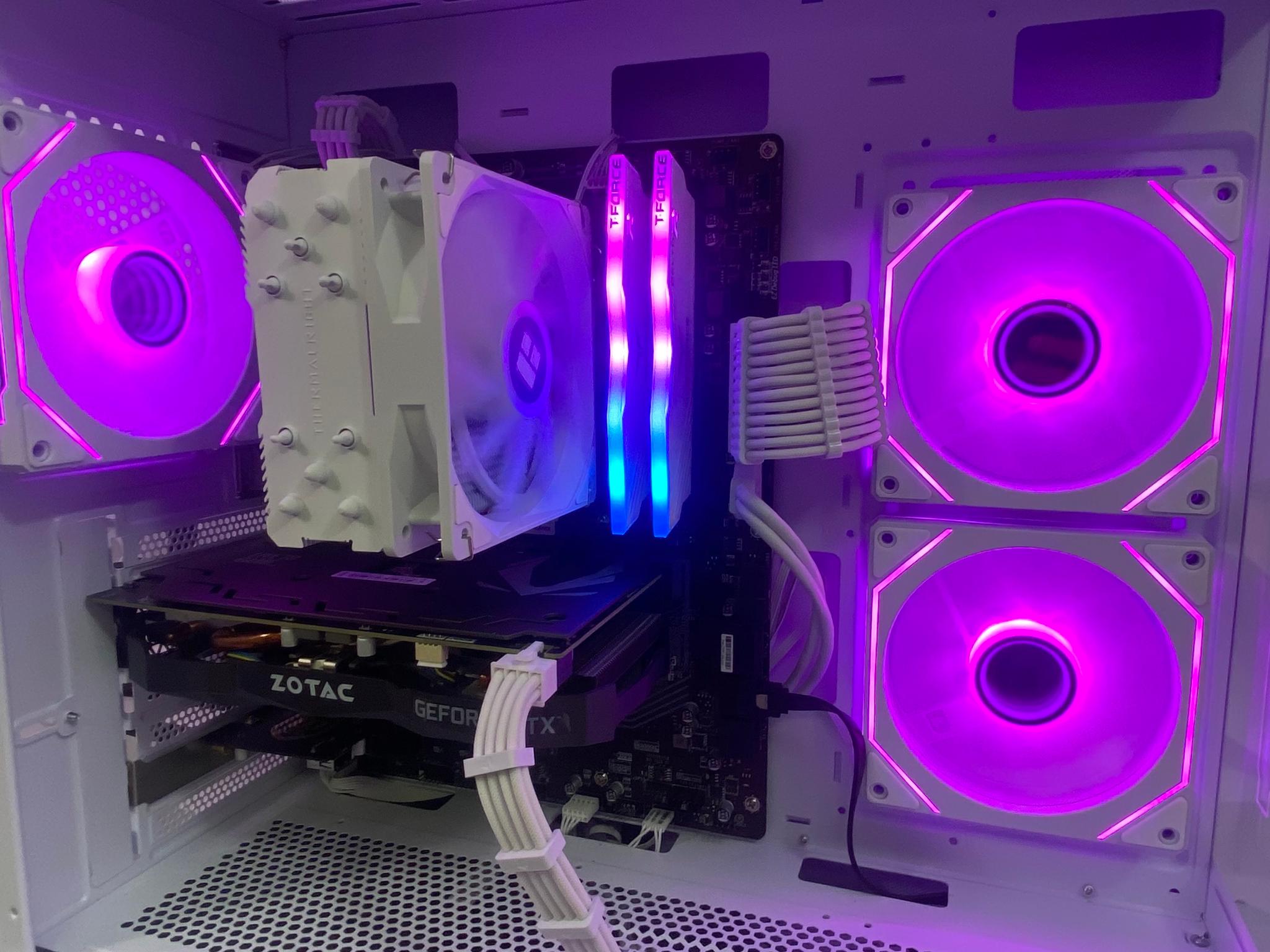 White RGB Gaming PC | i5 | RTX 2060 | 16GB RGB RAM | 512GB M.2 SSD | WI-FI