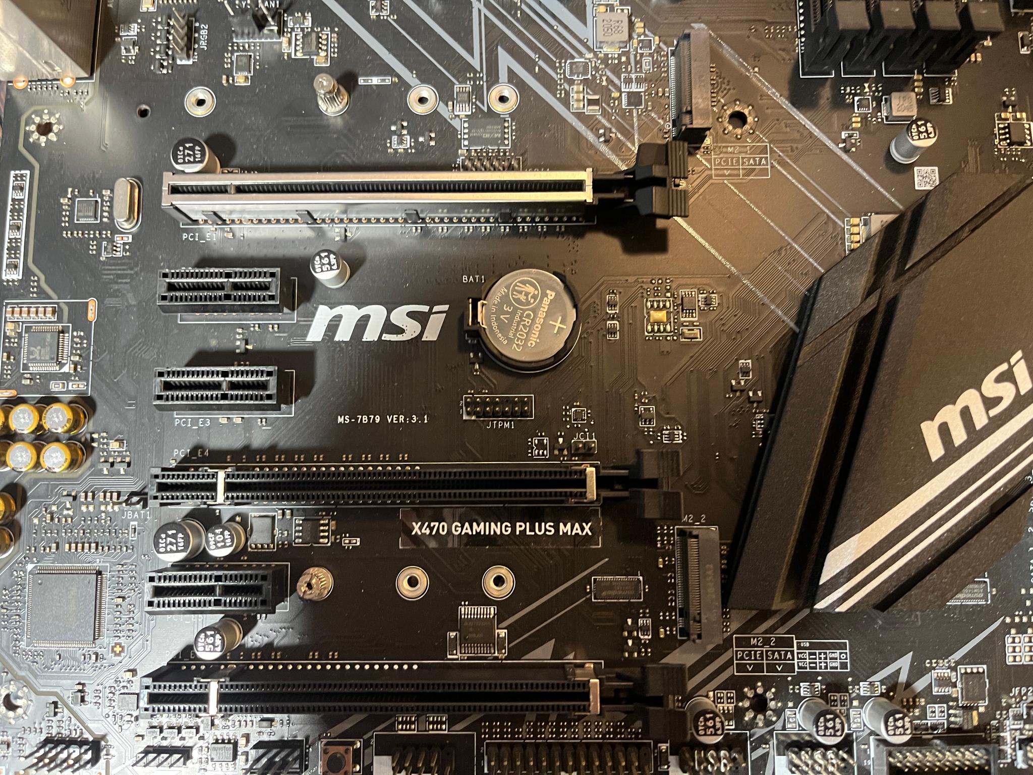 MSI X470 GAMING PLUS MAX AM4 AMD Ryzen 5000 ATX Motherboard *LATEST BIOS*