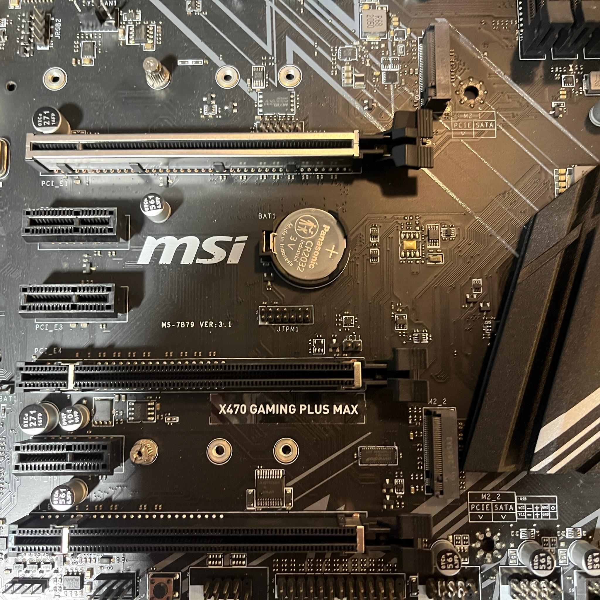 MSI X470 GAMING PLUS MAX AM4 AMD Ryzen 5000 ATX Motherboard *LATEST BIOS*