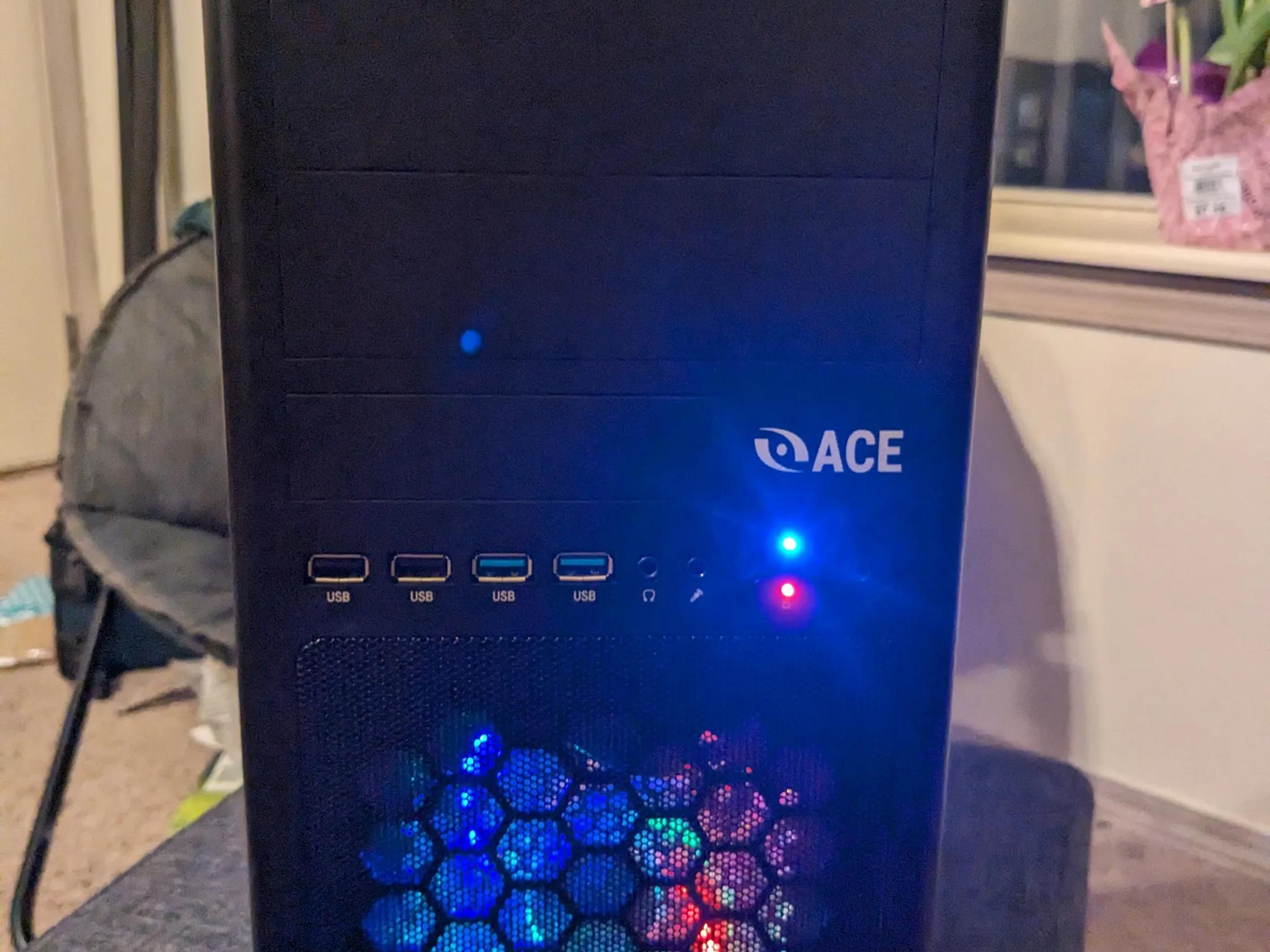 FREE SHIP || "Christmas Lights" Xeon E3 V1 (Same as i7 2nd Gen), RX 460, 480GB SSD, 16GB RAM, Win11