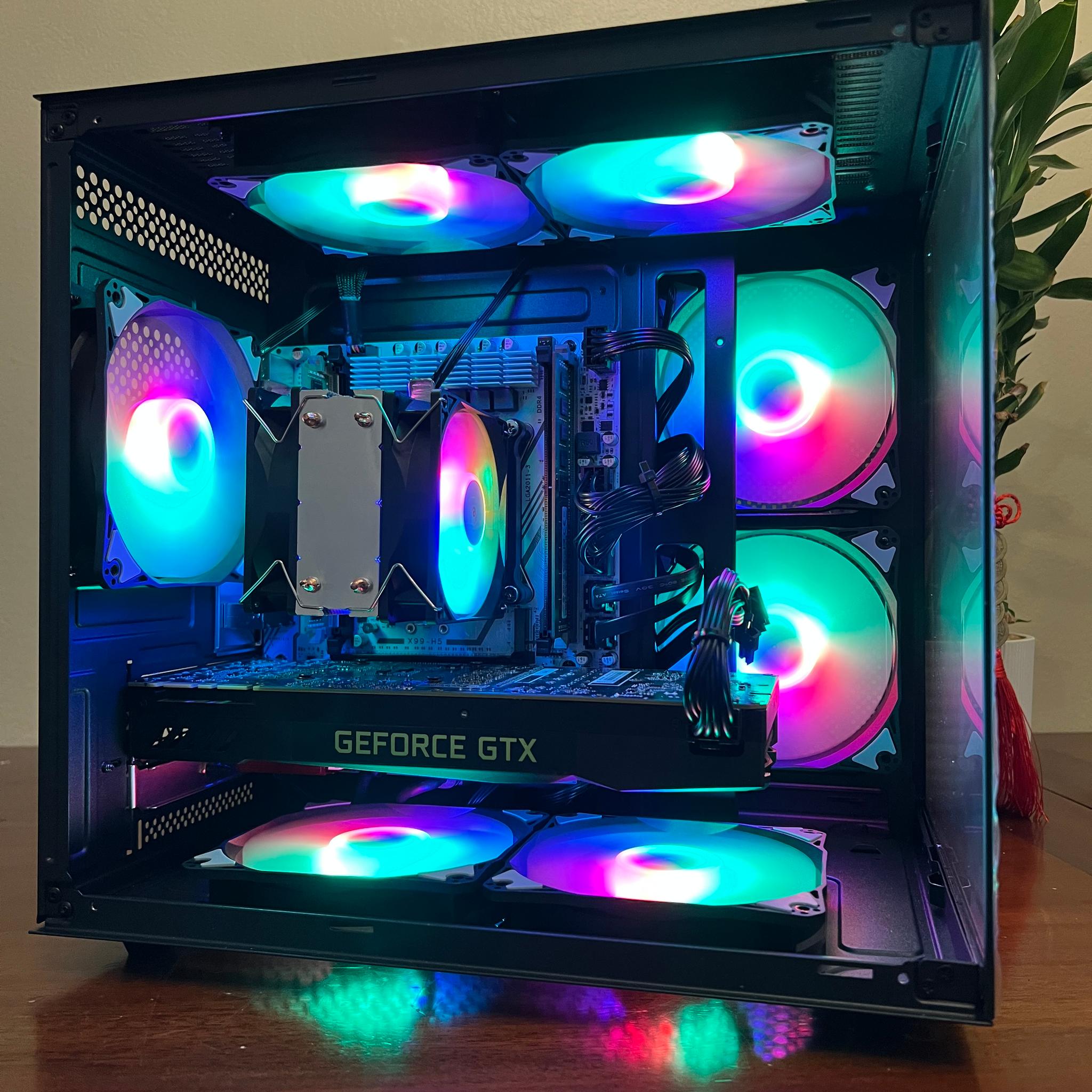 Intel 10 Core Gaming PC GTX 1080 1tb Storage 16GB RAM WIFi WINDOWS 11 Pro