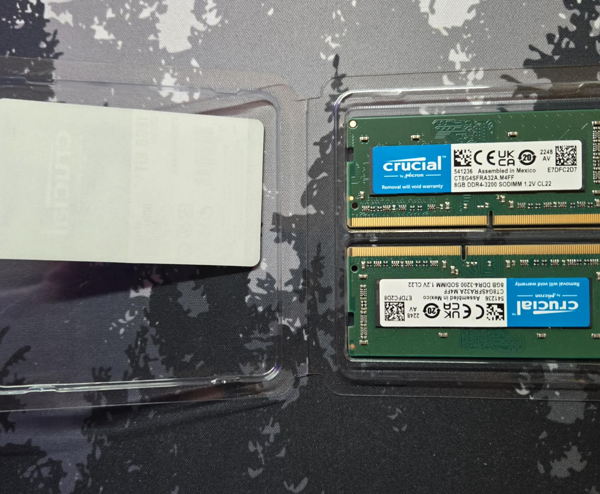 Crucial RAM Kit 16GB (2x8GB) (DDR4/3200MHz/CL22) (So-Dimm Laptop)