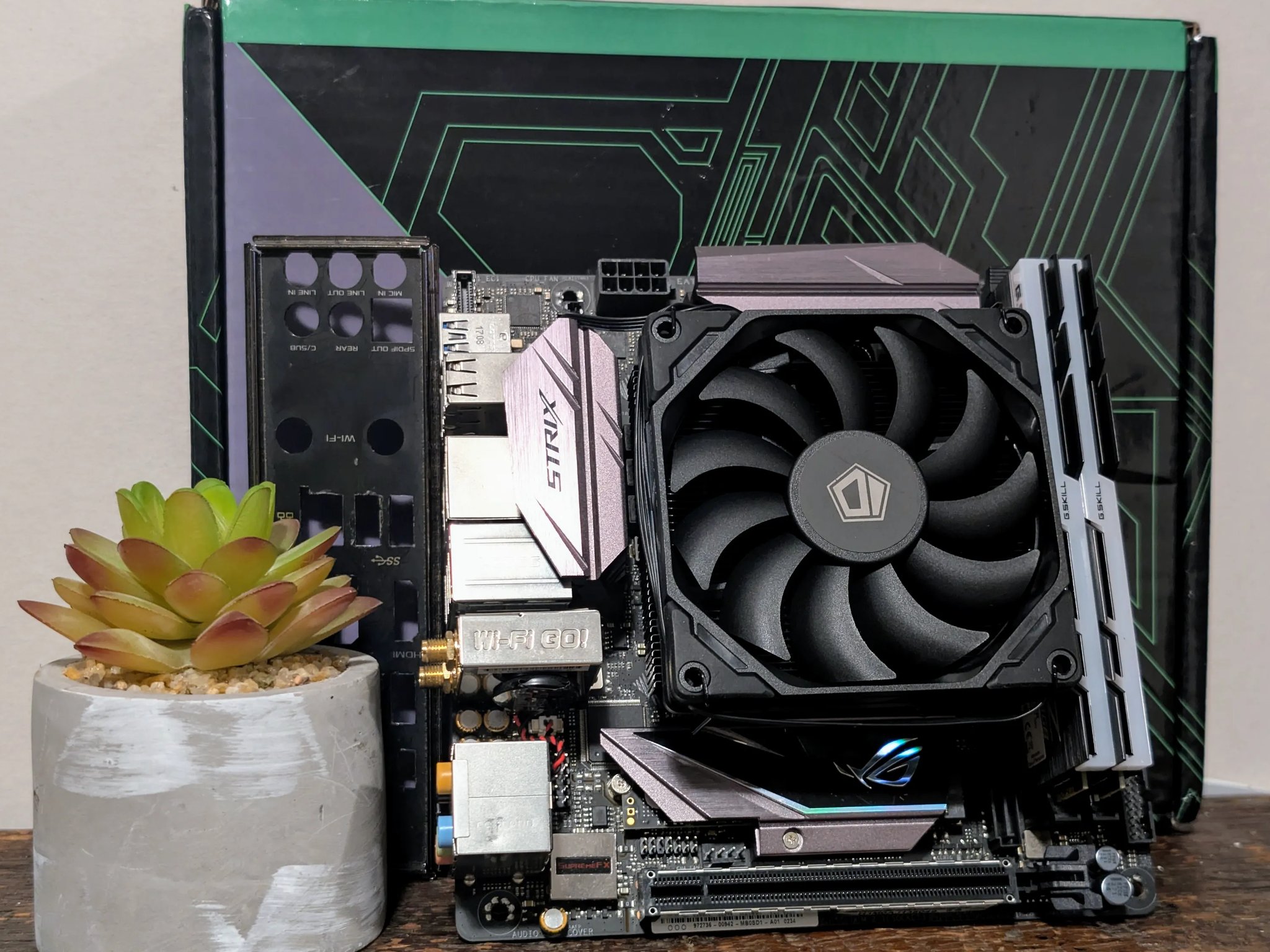 ⭐Mini-ITX Motherboard Combo⭐ Core i7-7700k 32gb RAM 500gb M.2 SSD
