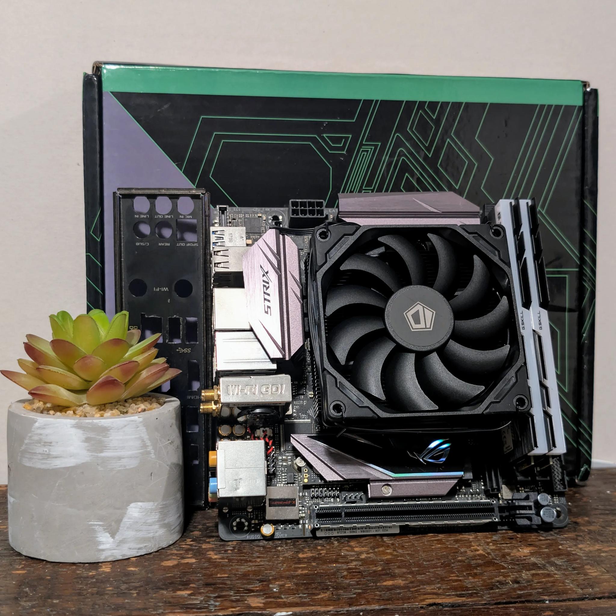 ⭐Mini-ITX Motherboard Combo⭐ Core i7-7700k 32gb RAM 500gb M.2 SSD