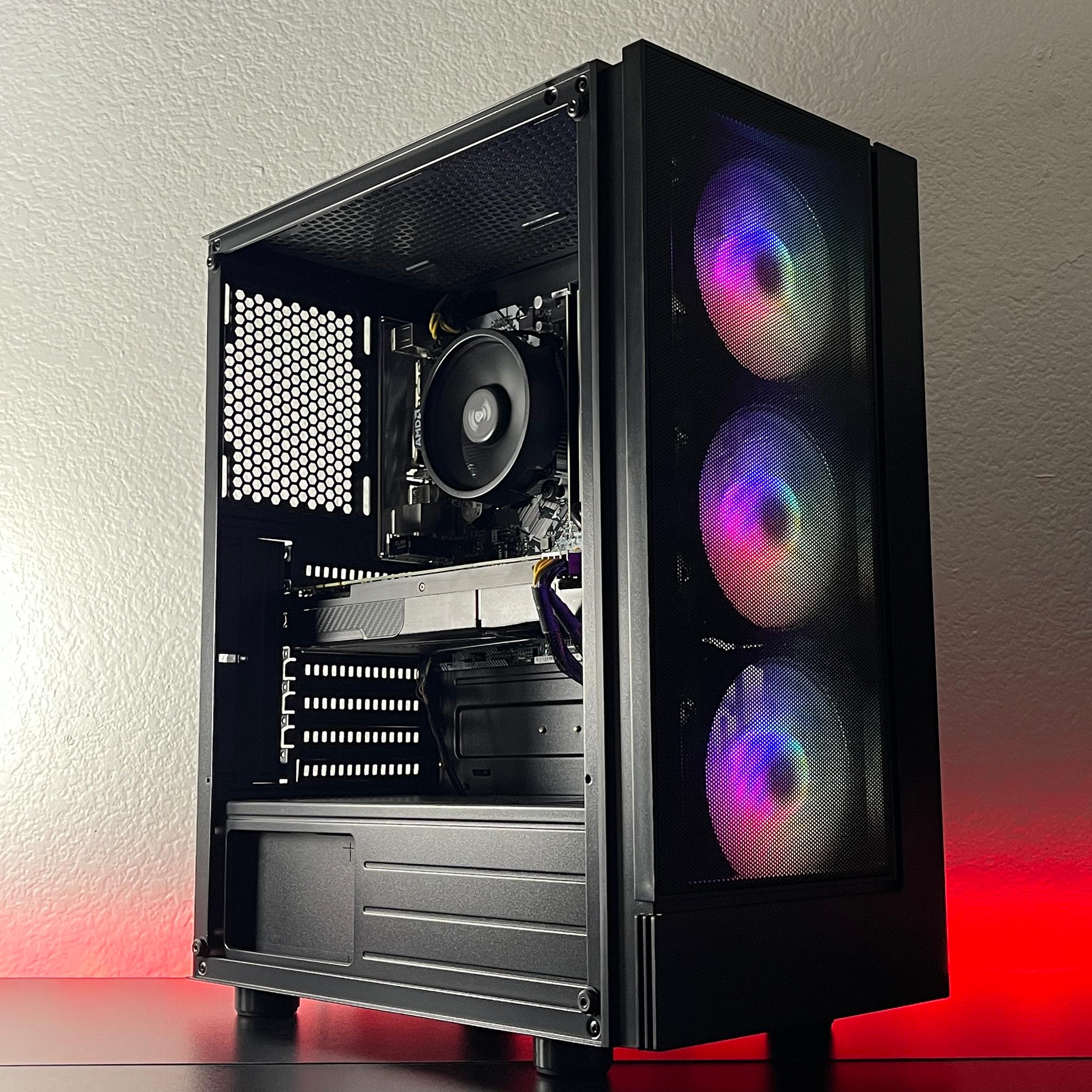 GTX 1070 8GB, Ryzen 7 2700, 16GB RAM | Black RGB Gaming Computer/PC