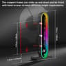 GPU Support Bracket with Temperature Display 5V 3pin Universal Height Adjustable ARGB anti sag HD