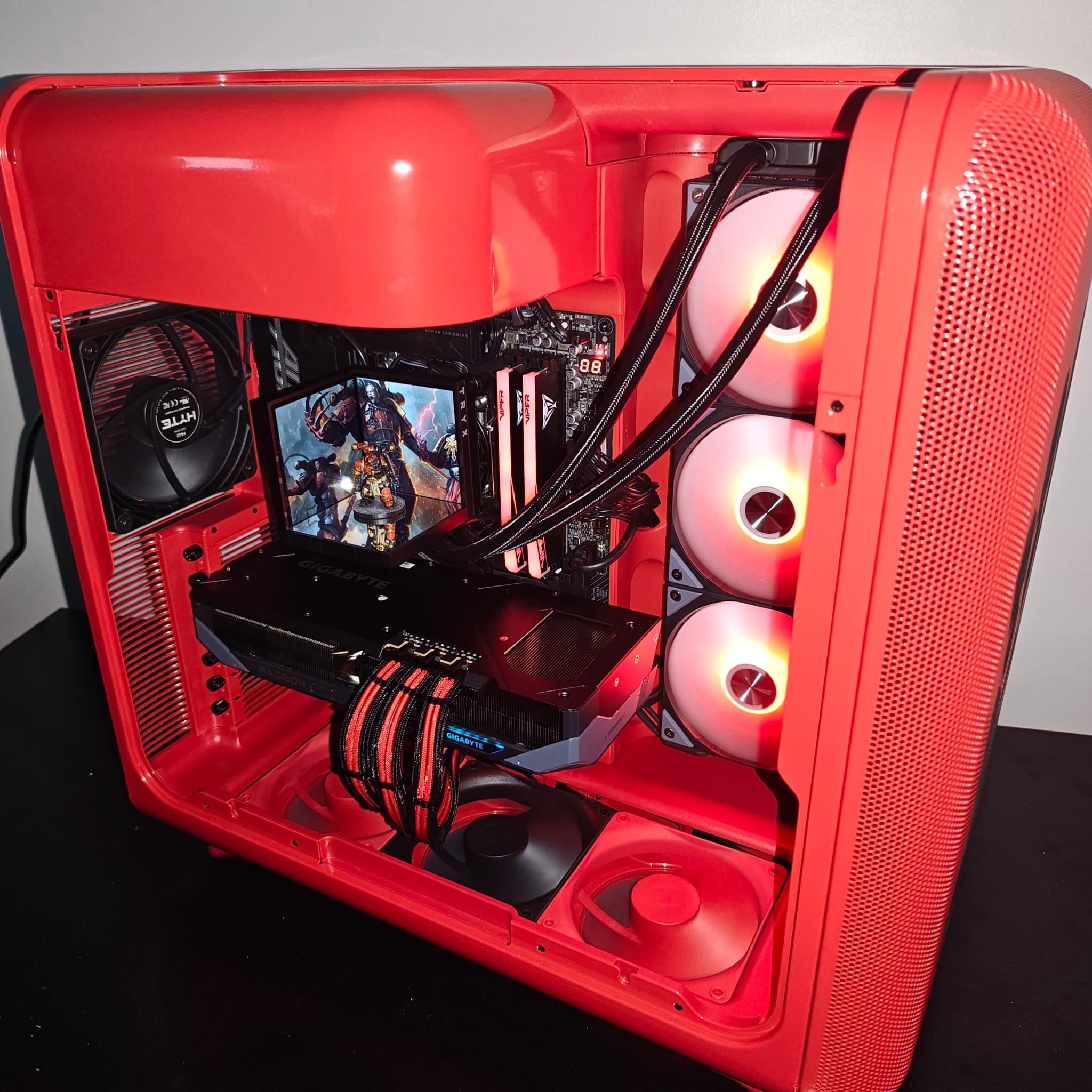 ELITE Performance CUSTOM WARHAMMER 40k GAMING PC, 9070XT, 4 TB nvme, 48 GB ddr 5 ram!