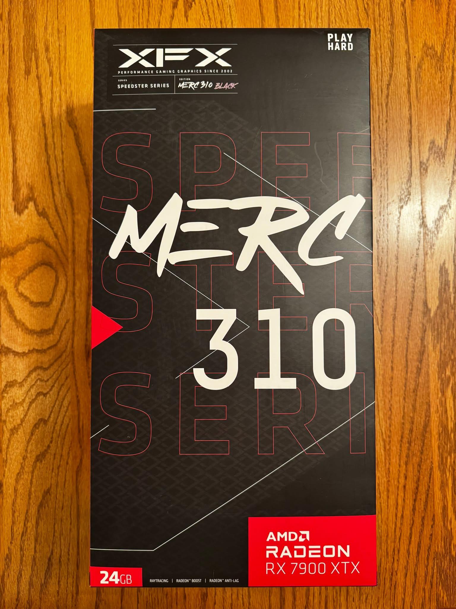 XFX Speedster MERC310 Black Radeon RX 7900XTX 24GB GDDR6 GPU