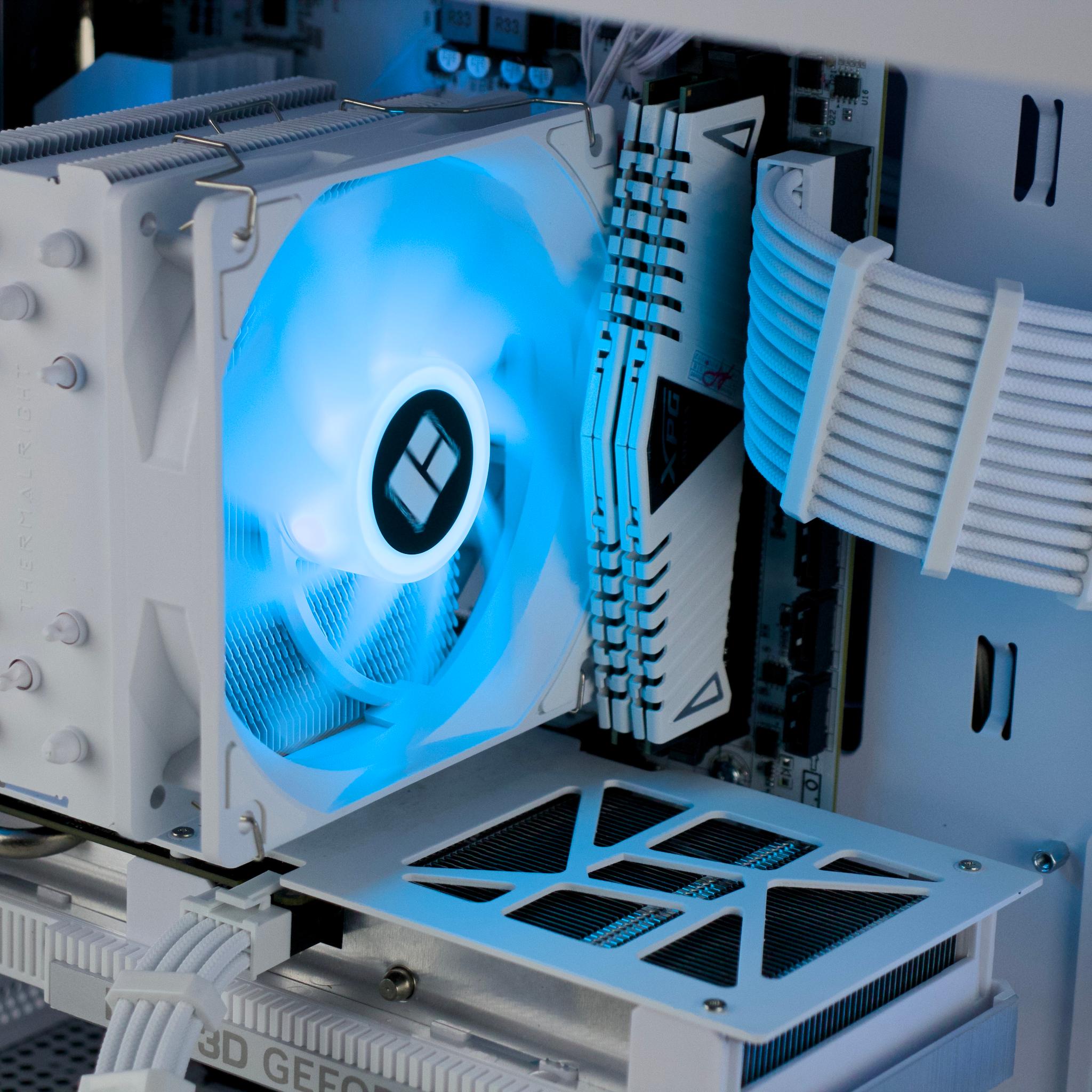 🧊❄️🧊 Whiteout Gaming PC – RTX 4060 , Ryzen 5 5500, 16GB RAM, 1TB SSD - WiFi, BlueTooth 🧊❄️🧊
