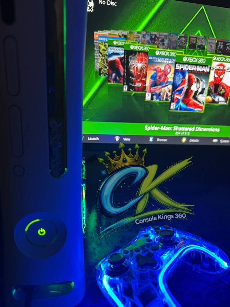 Xbox 360 -RGH3  - Custom LEDs -1TB HDD - Gaming Console