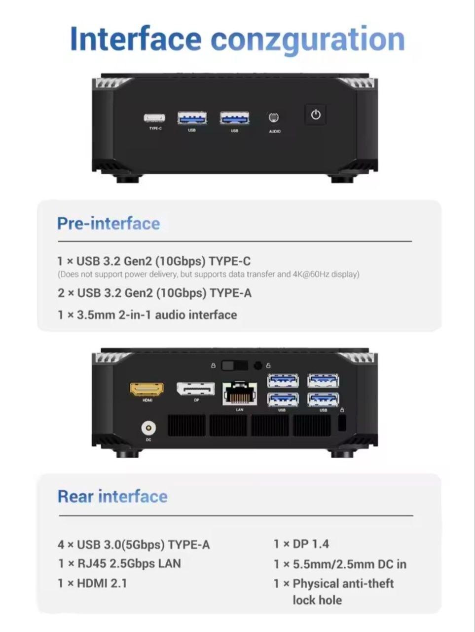🔷 Firebat A6 Mini PC | AMD Ryzen 7 7735HS | 16 GB LPDDR5 | 512 GB SSD