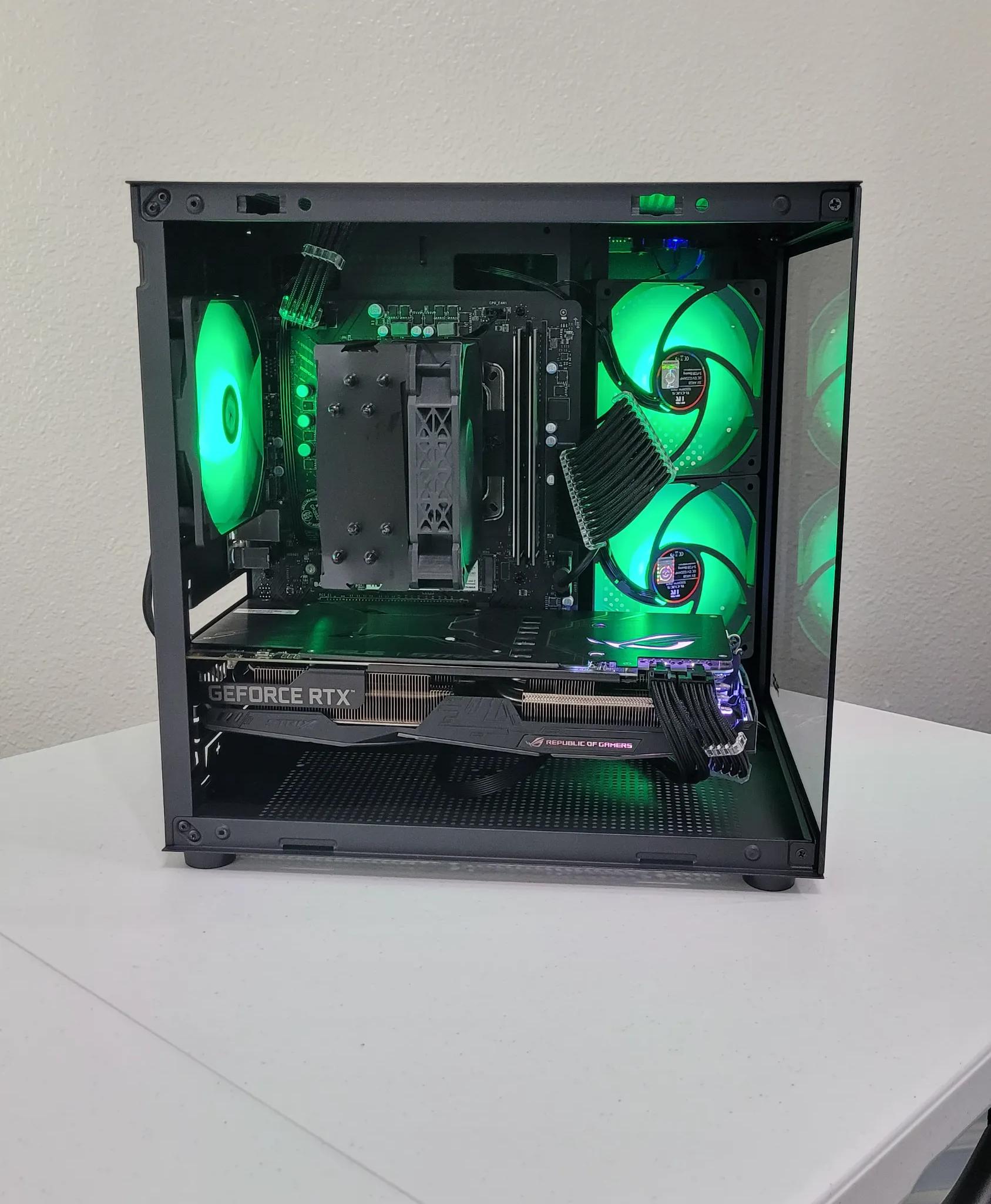 Black Gaming PC (Ryzen 5 2600X + RTX 2060 + 16GB RAM + 1TB SSD + Wifi)