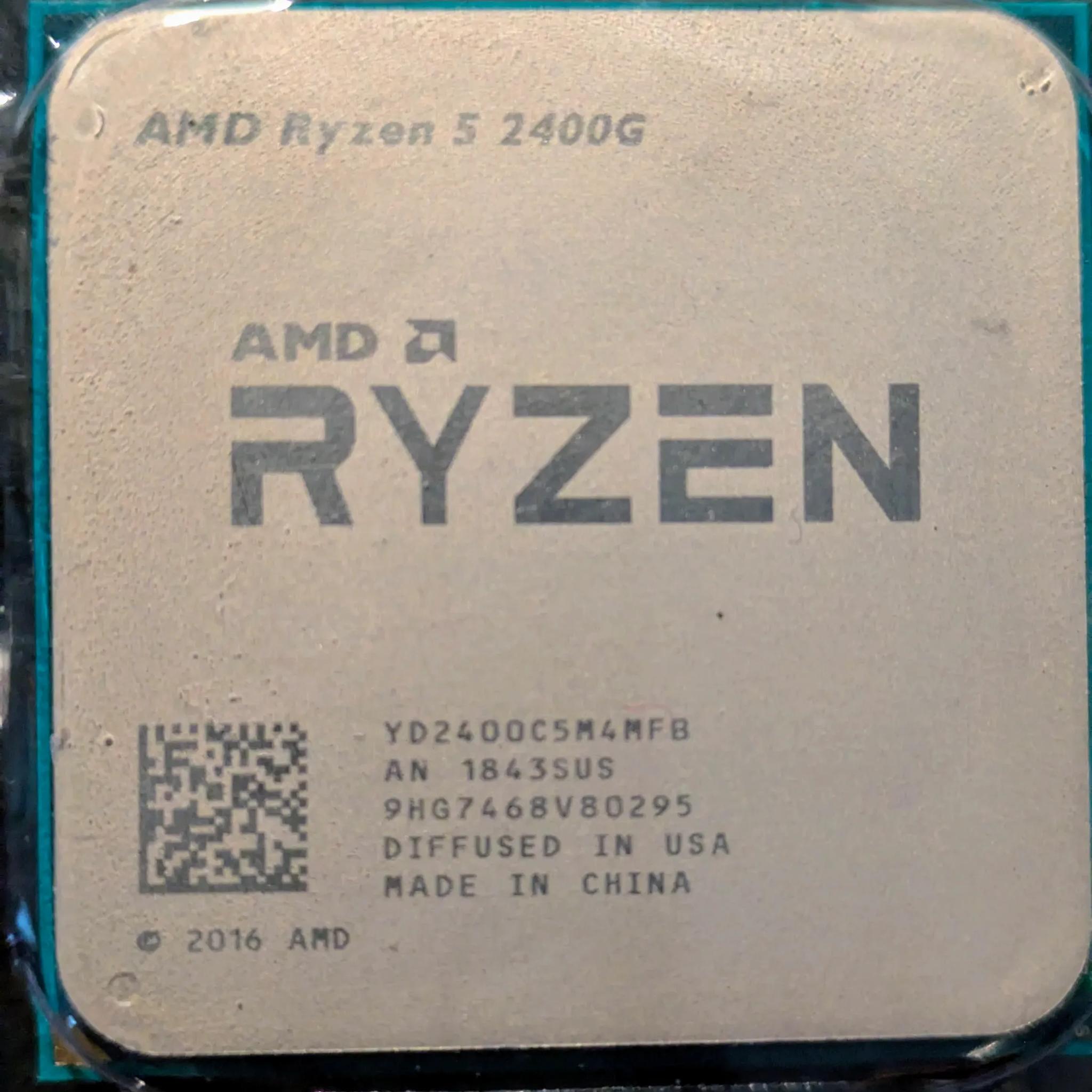 Ryzen 5 2400G w/ integrated Vega graphics