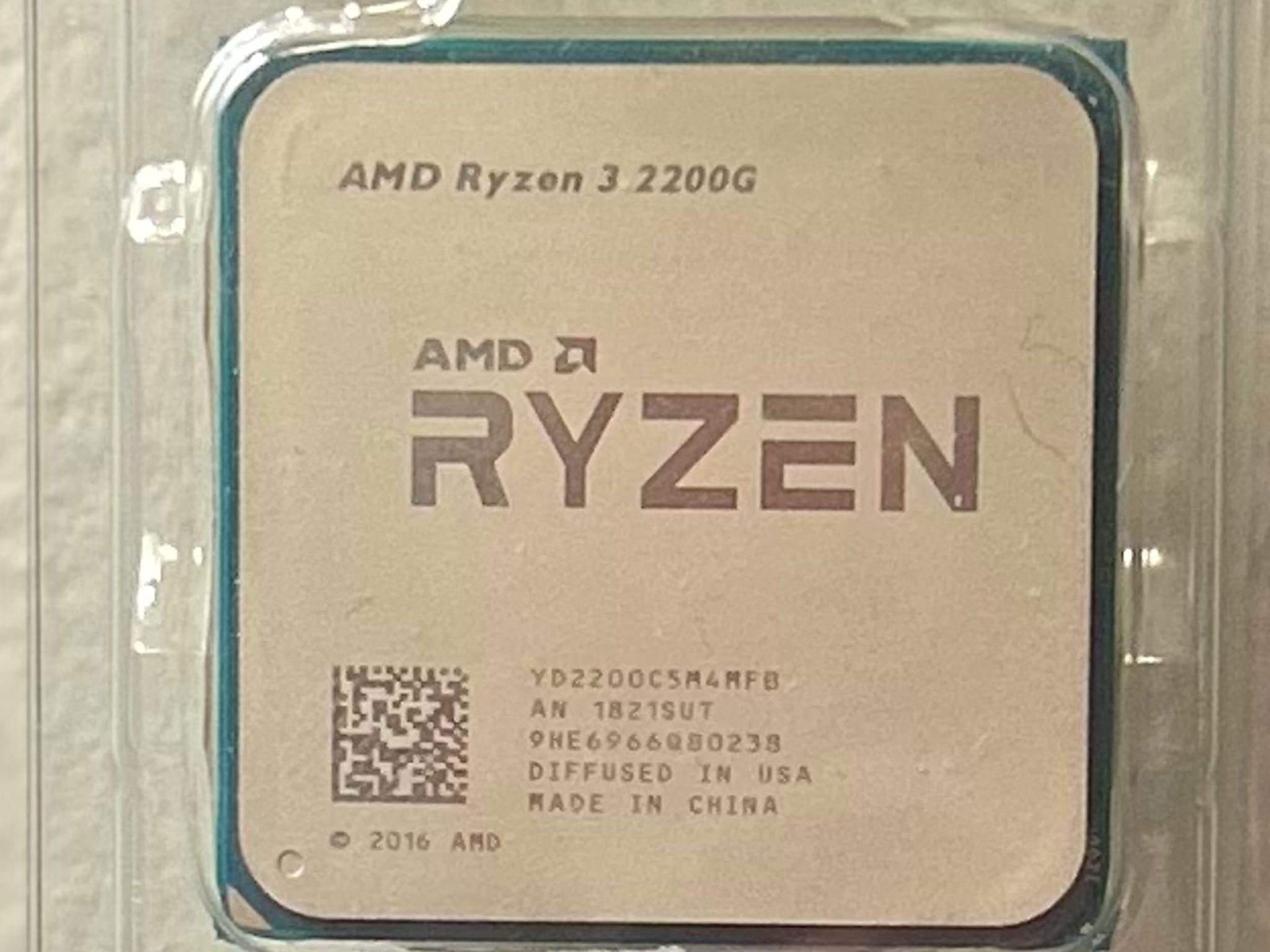 AMD Ryzen 3 2200G with stock cooler