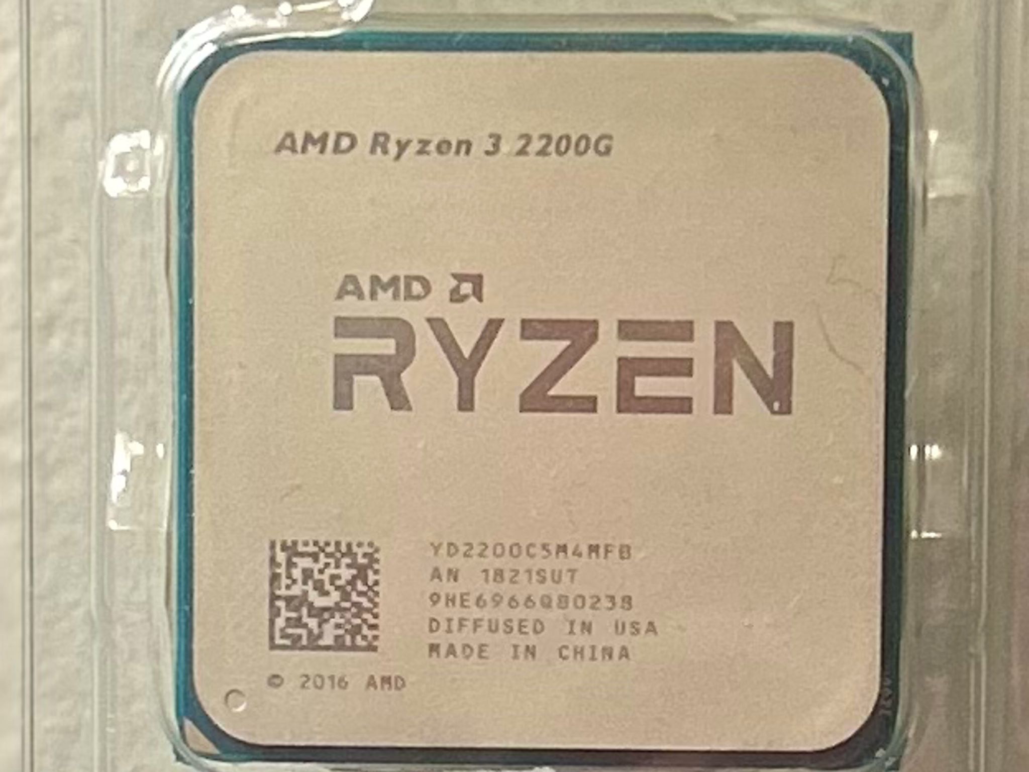 AMD Ryzen 3 2200G with stock cooler