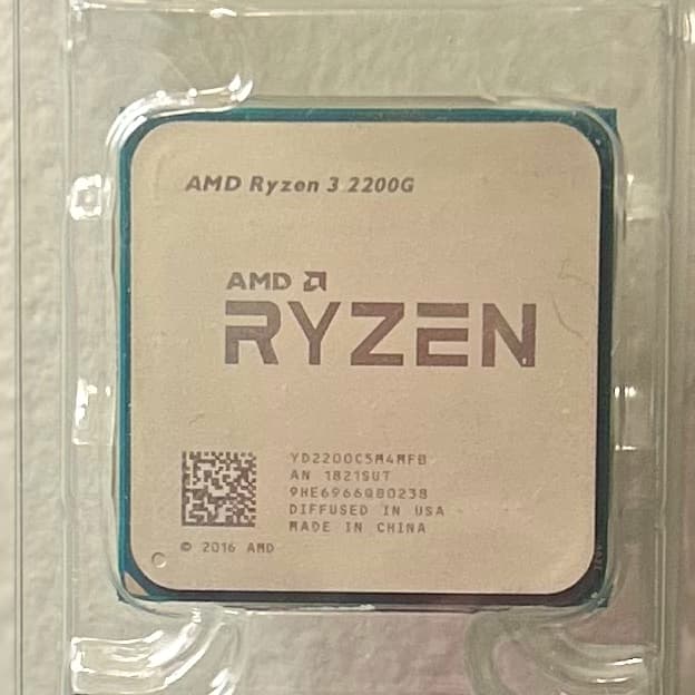 AMD Ryzen 3 2200G with stock cooler