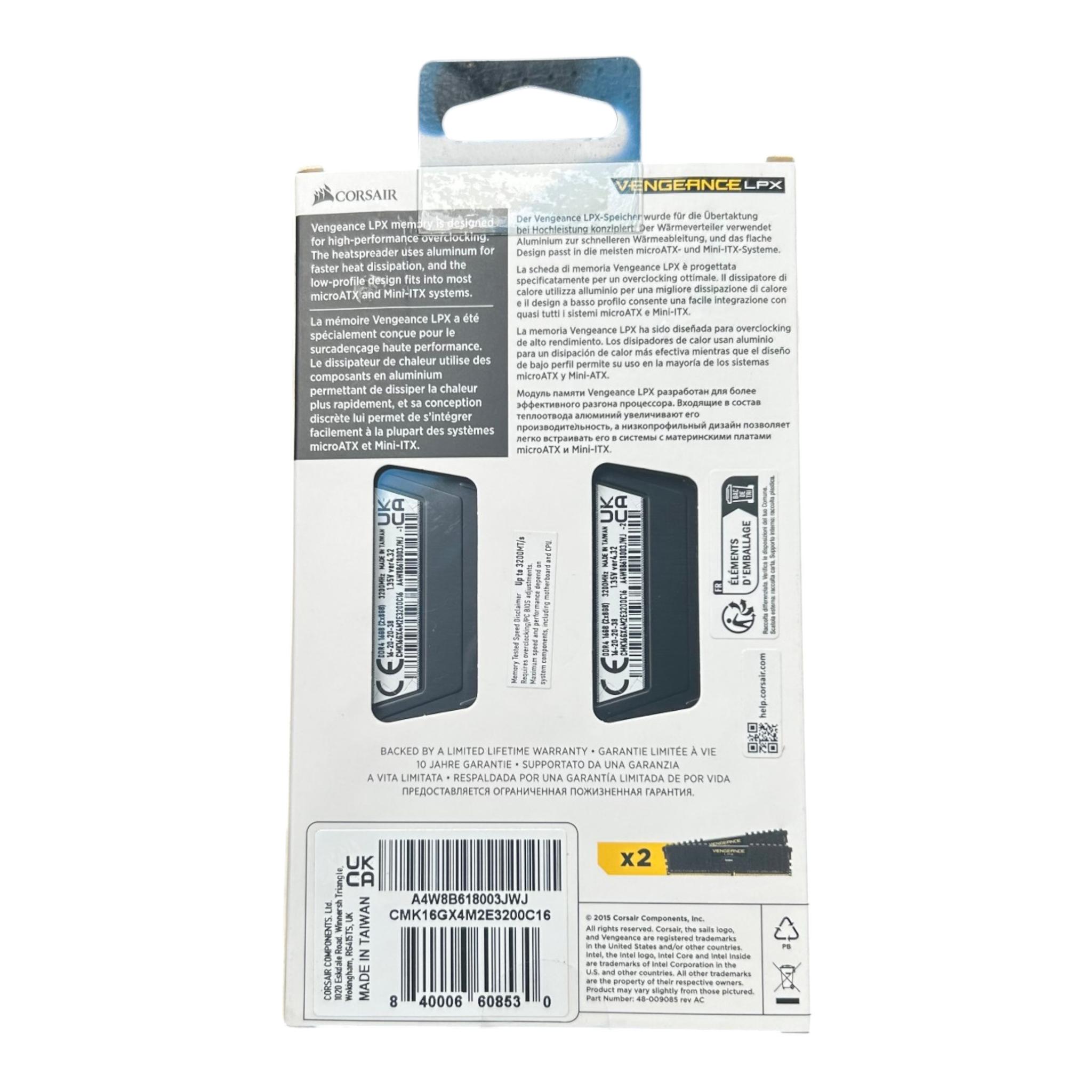 *NEW* Corsair Vengeance LPX 16GB (2 x 8GB) DDR4 3200 CL16