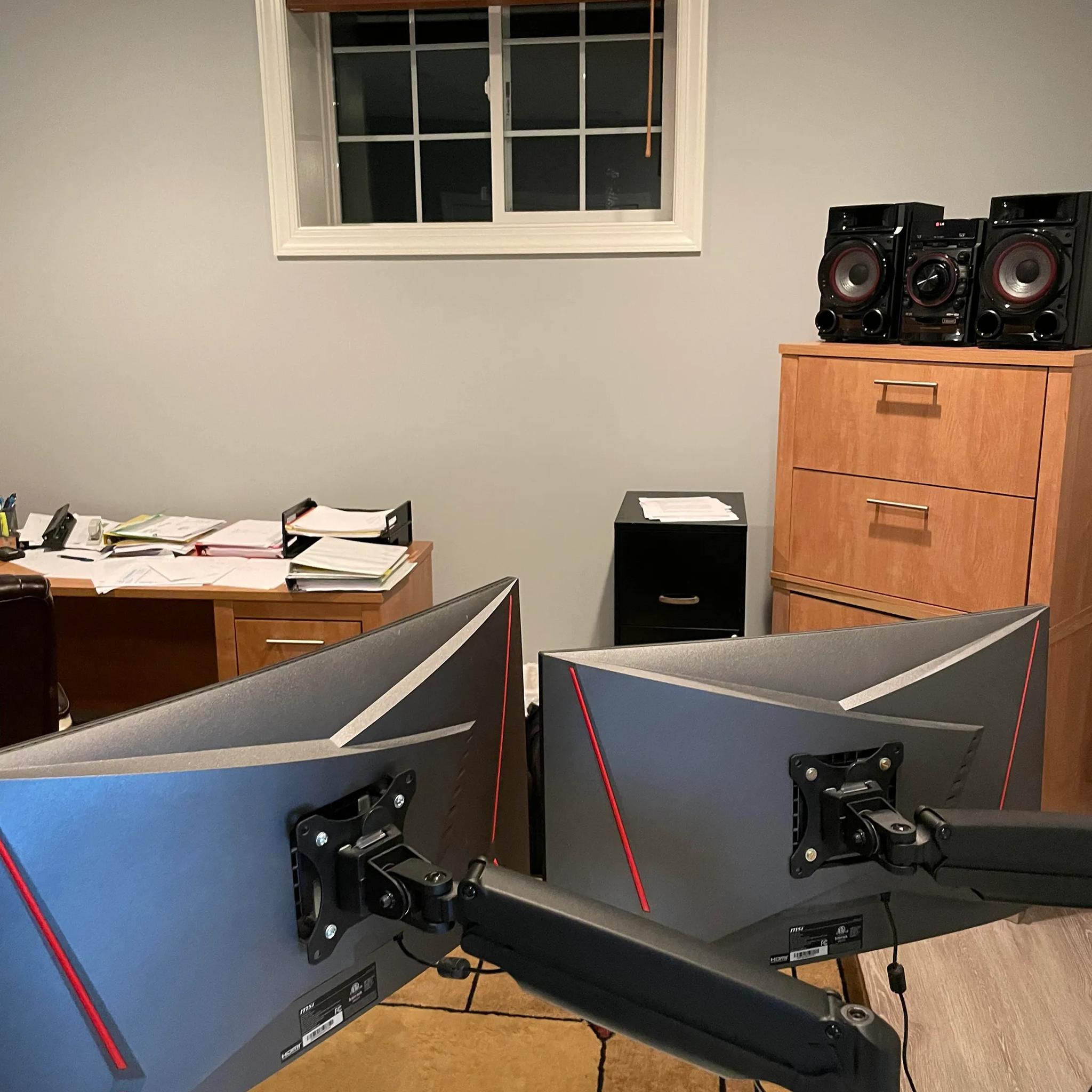 TWO 144Hz 1ms Curved MSI Monitors