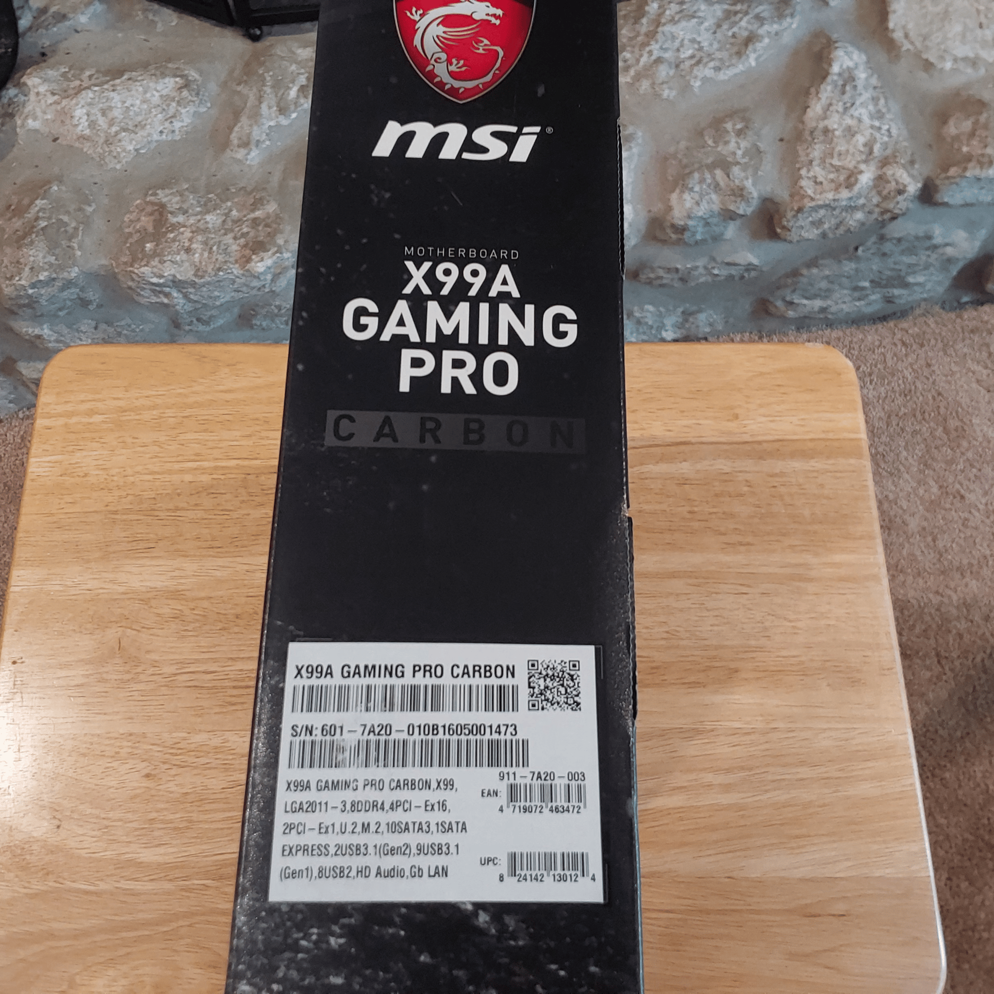 NEW MSI X99A GAMING PRO CARBON INTEL LGA 2011-v3 MOTHERBOARD