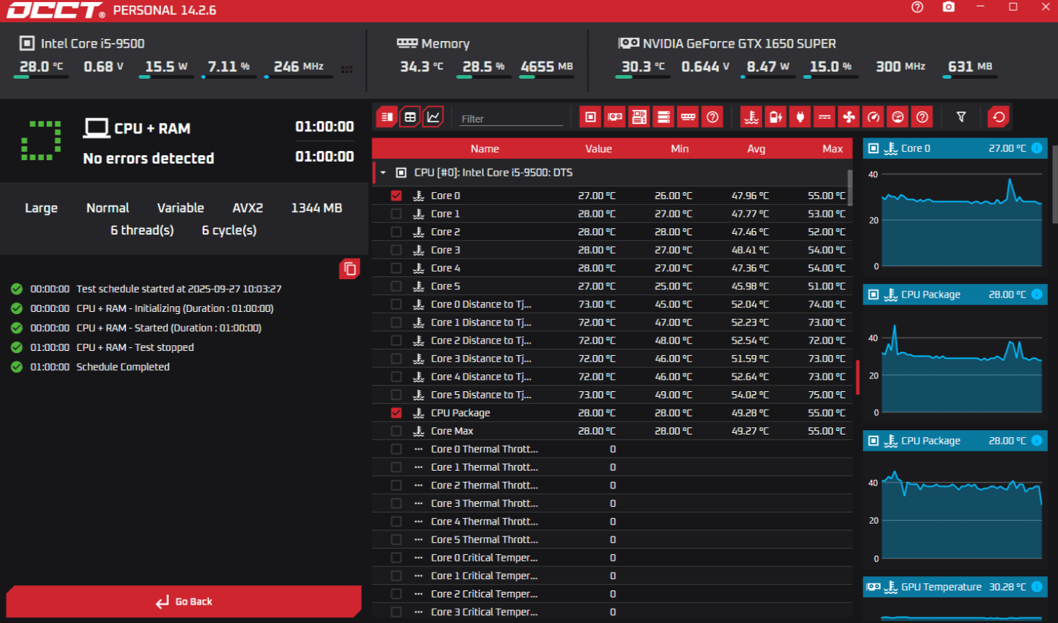 Intel i5 9500 |GTX 1650 Super | 16 GB DDR4 RAM