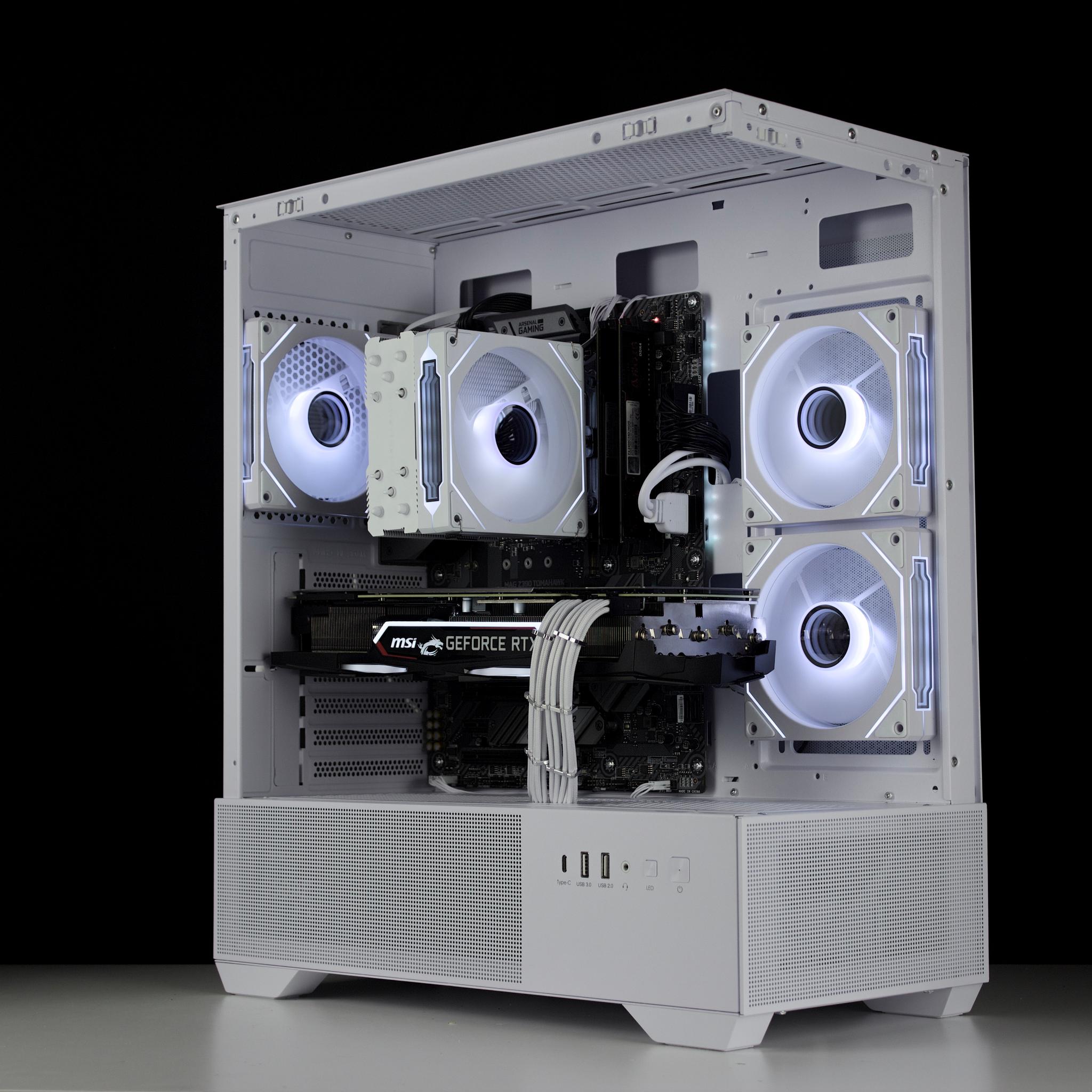🧊❄️🧊 White Gaming PC – RTX 2080 8G, i7 9700K, 16GB RAM, 960GB SSD - WiFi, BlueTooth 🧊❄️🧊