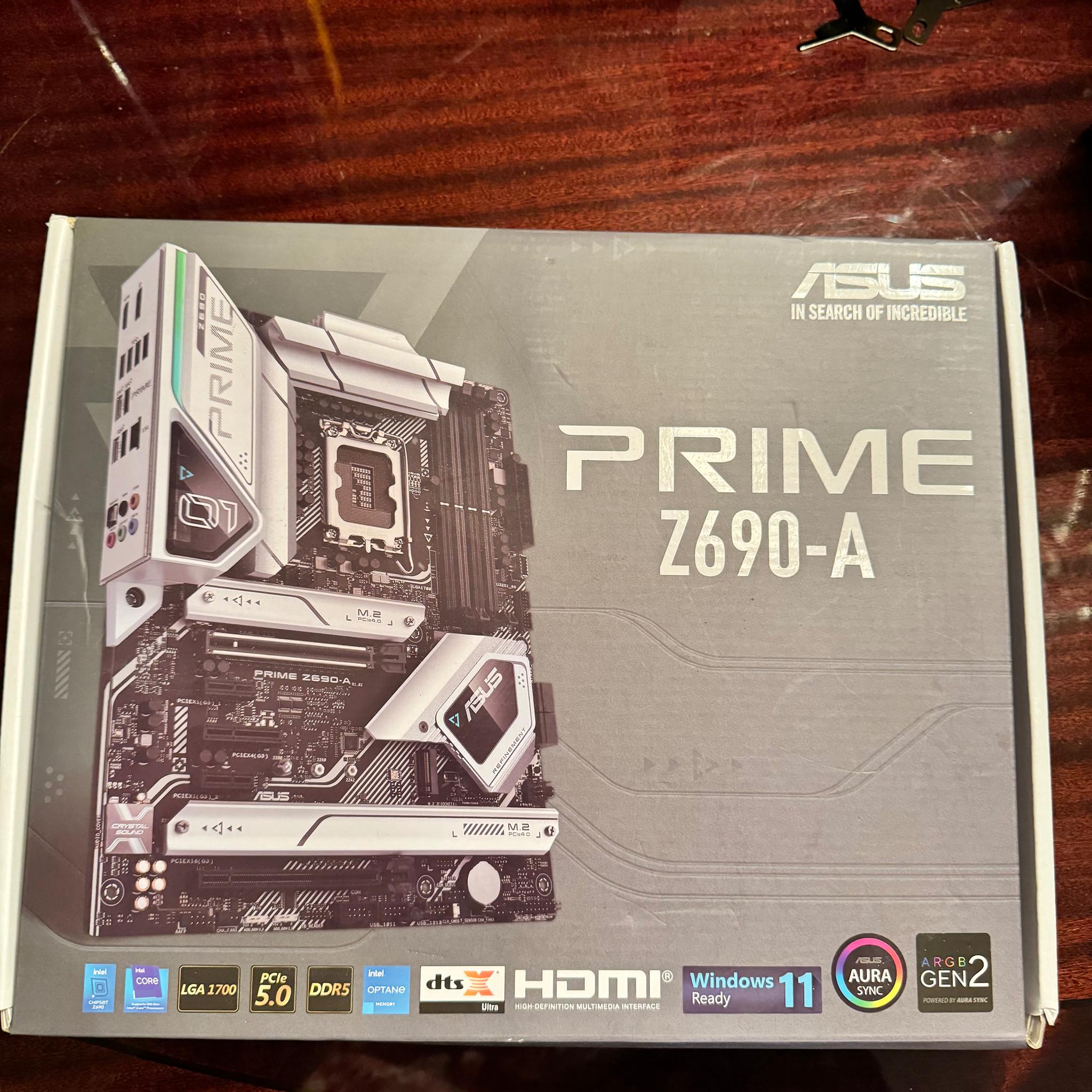 Asus prime z690 i9 12900k combo