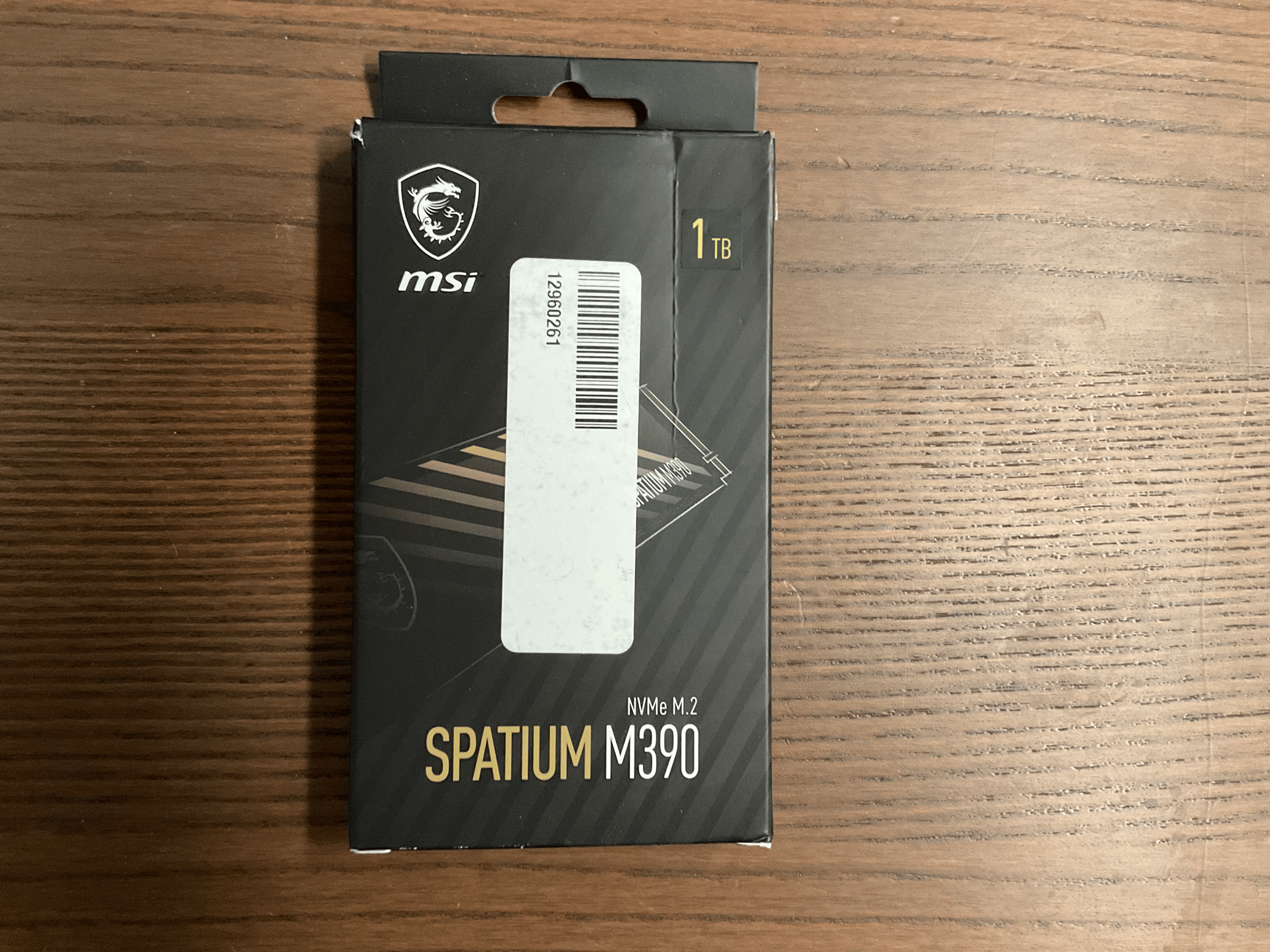 MSI Spatium M390 1TB PCIE 3.0 NVME SSD