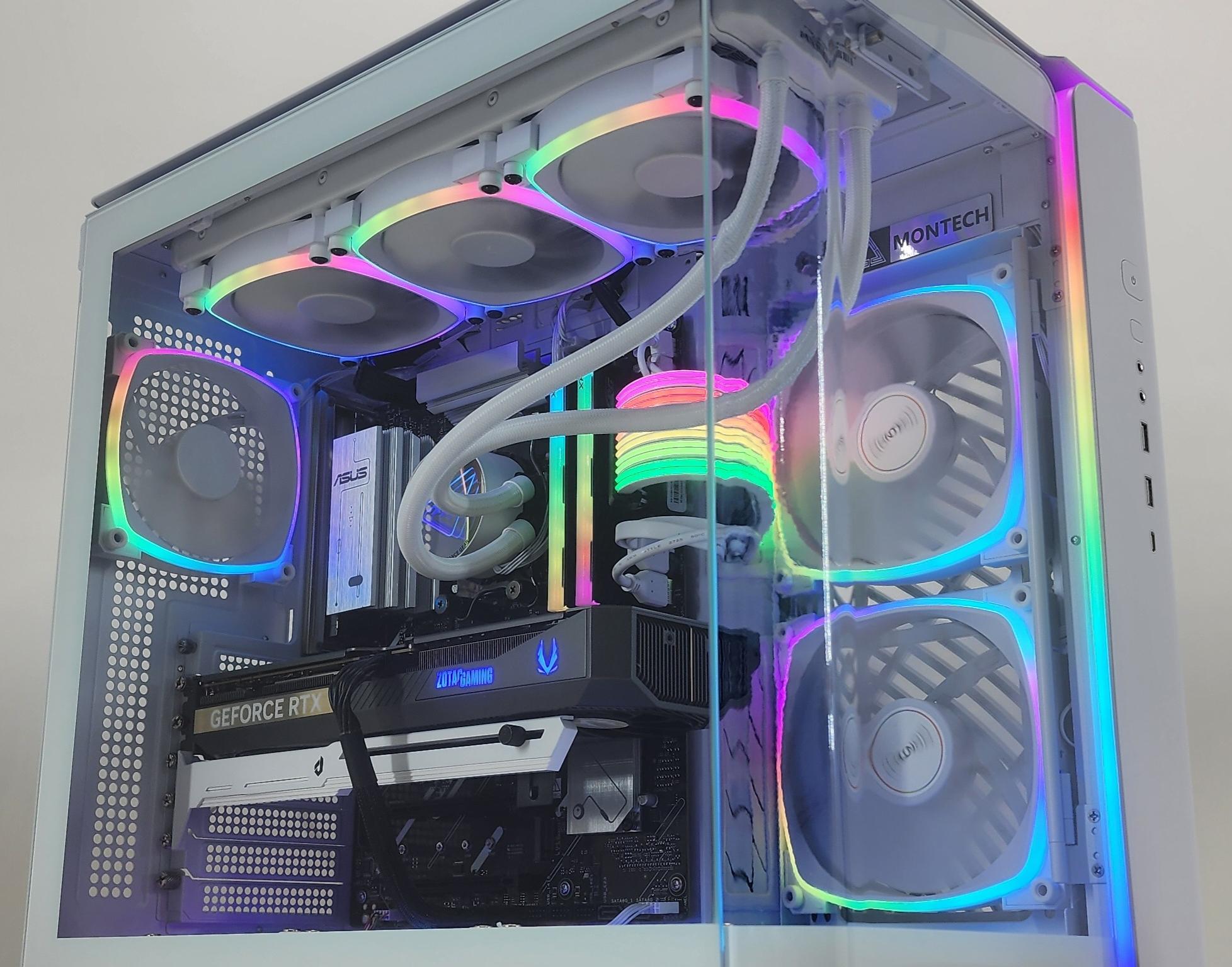 Gaming PC Ryzen 7 9700X 32GB RAM 2TB SSD RTX 5070 12GB Windows 11 Computer