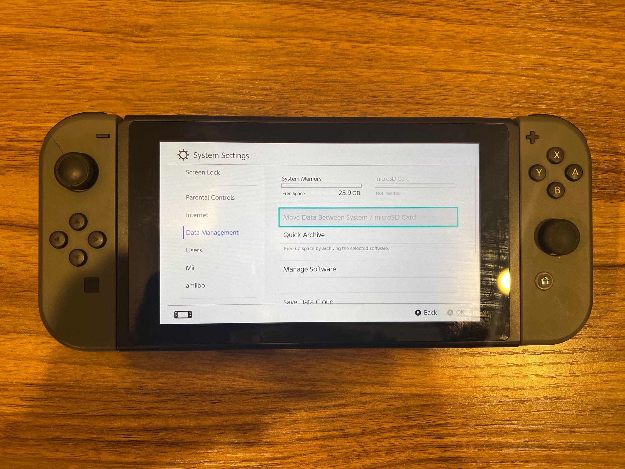 Nintendo Switch V2 32GB | Comes with Joycons Power and HDMI Cables | Gray