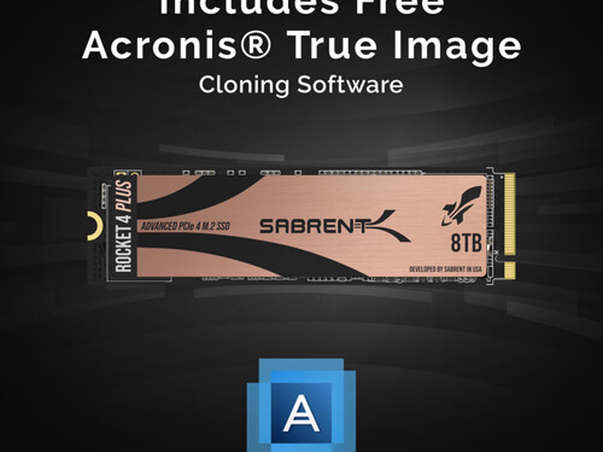 Sabrent 8TB Rocket 4 PLUS NVMe PCIe 4.0 M.2 2280
