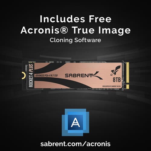 Sabrent 8TB Rocket 4 PLUS NVMe PCIe 4.0 M.2 2280