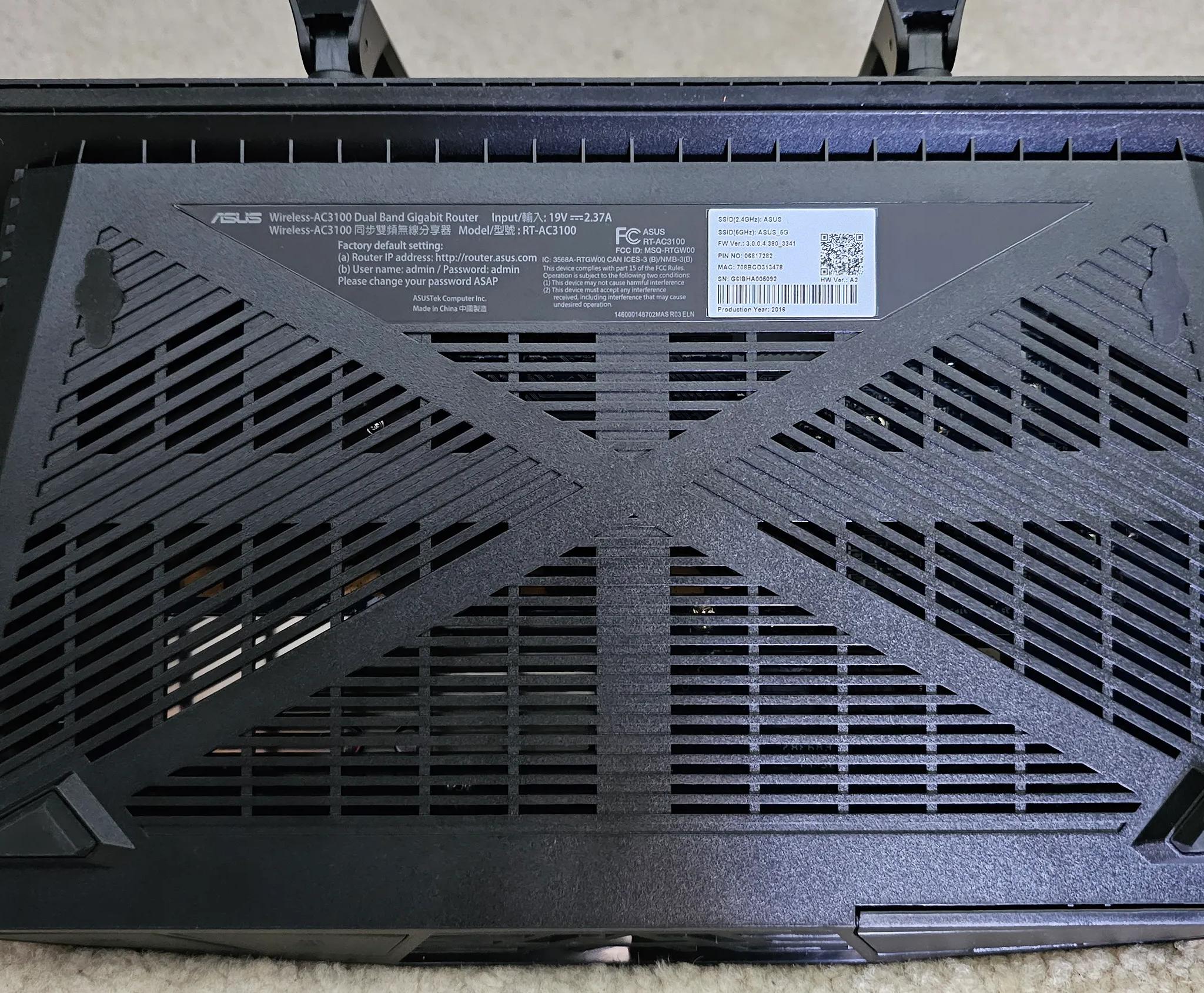 Asus RT-AC3100 Extreme Wi-Fi ROUTER