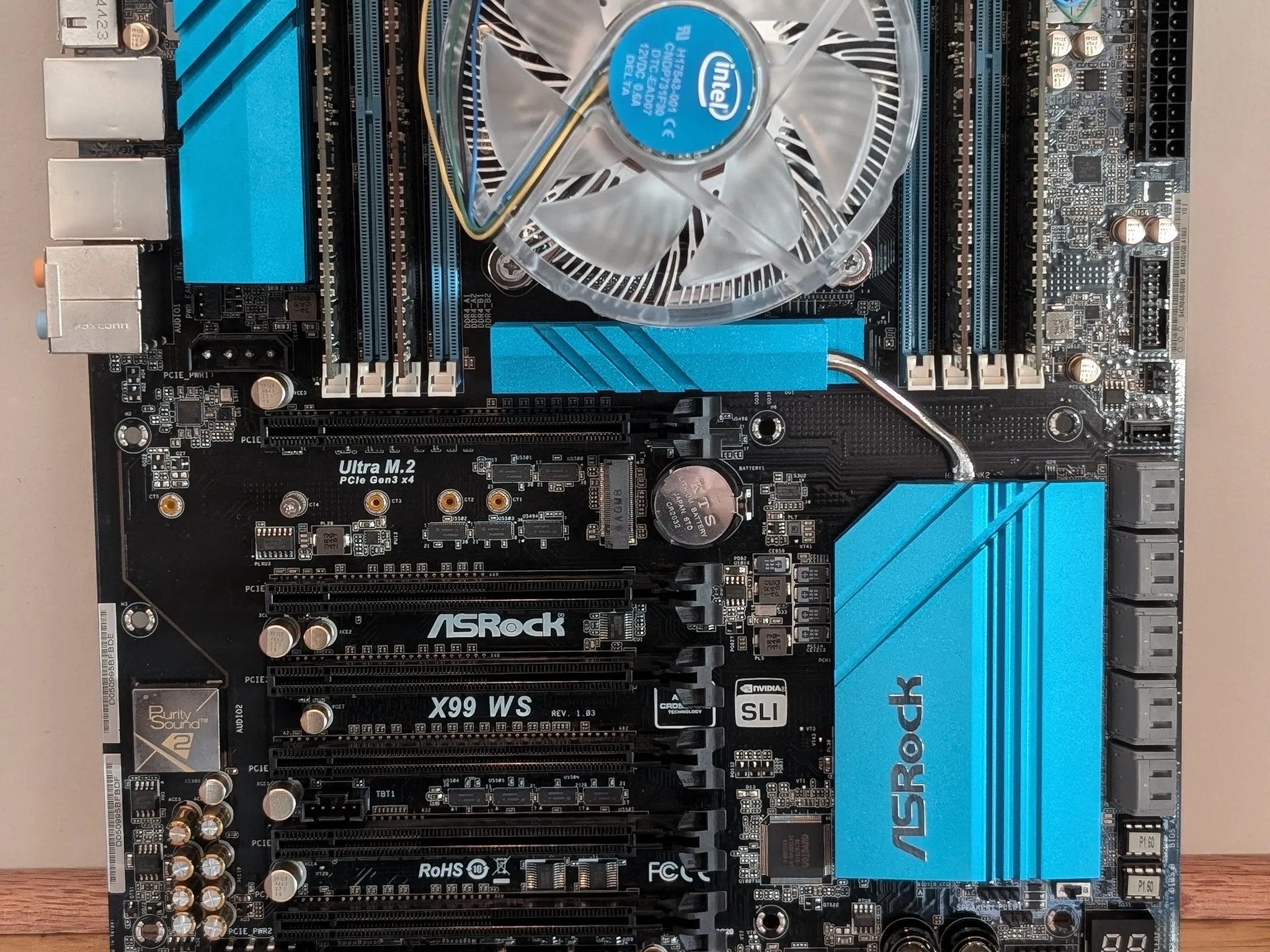 COMBO: Asrock X99 WS Motherboard/Intel Xeon CPU E5-2699 v4 22Core/Micron 128gb DDR4 2400mhz Memory