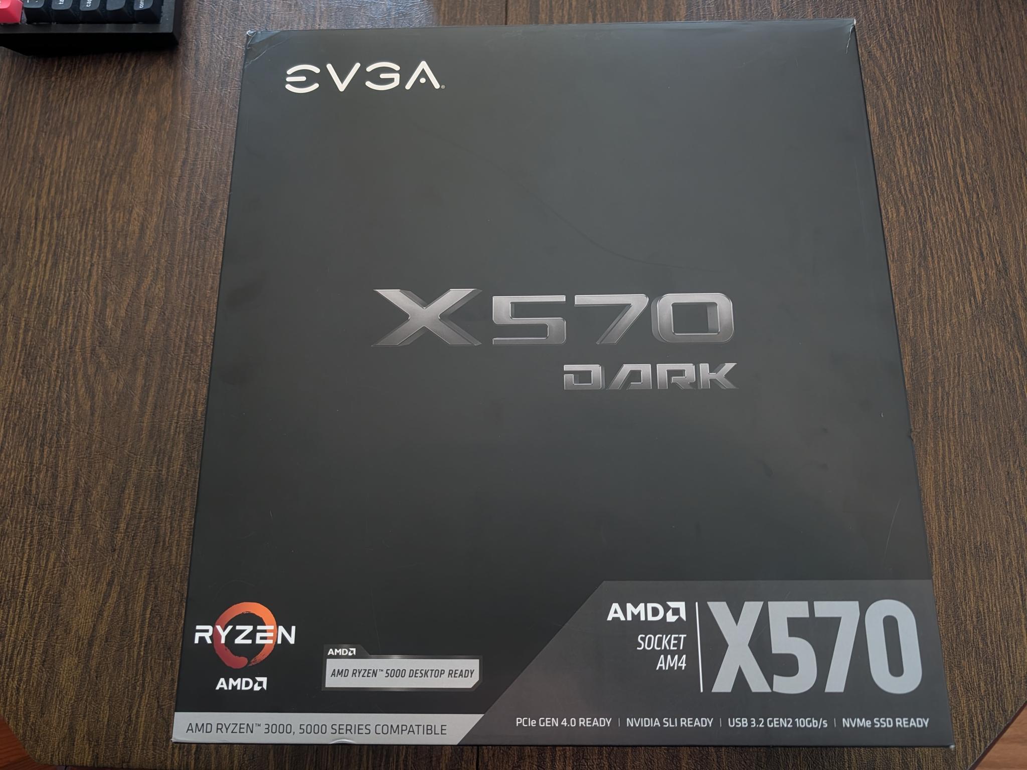 COMBO: EVGA X570 Dark MoBo w/AMD Ryzen 5800X3D CPU
