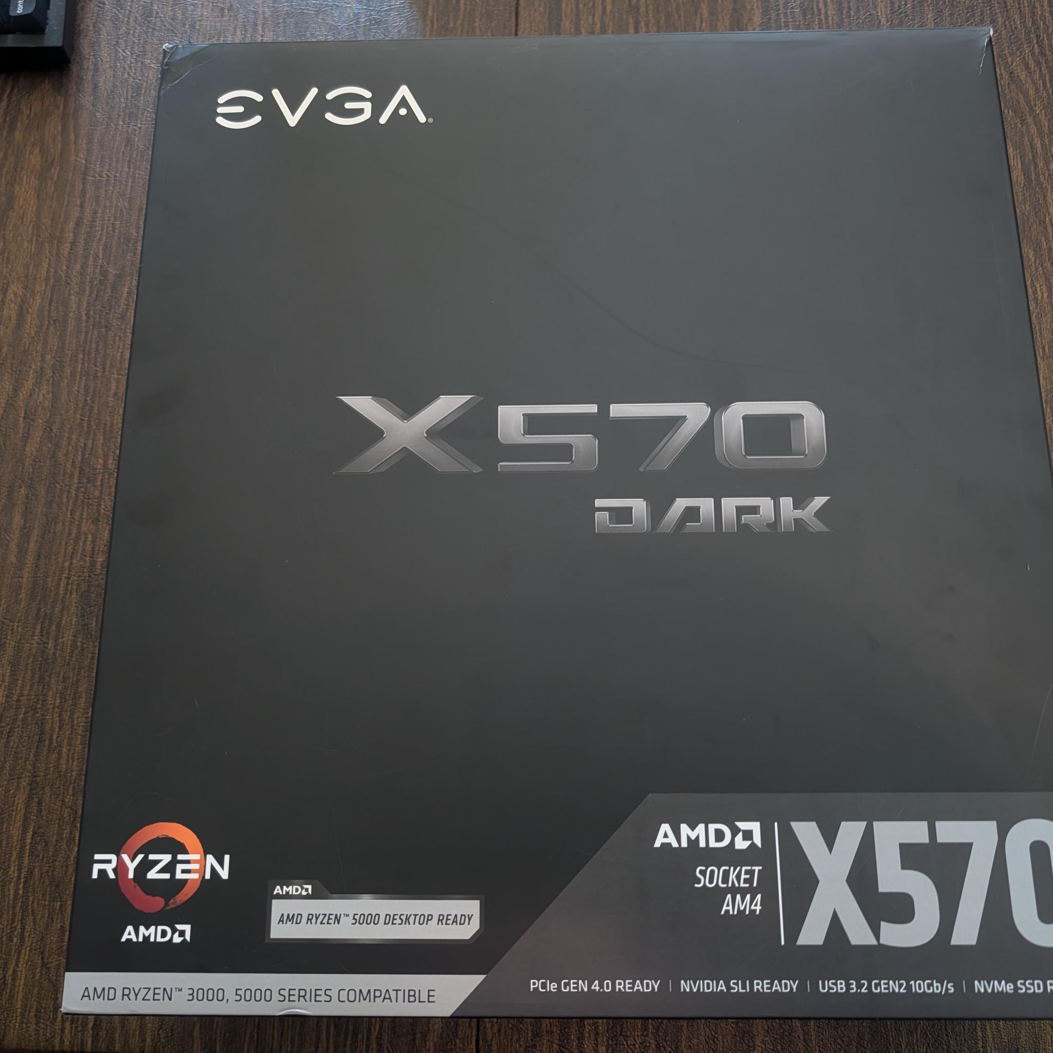 COMBO: EVGA X570 Dark MoBo w/AMD Ryzen 5800X3D CPU