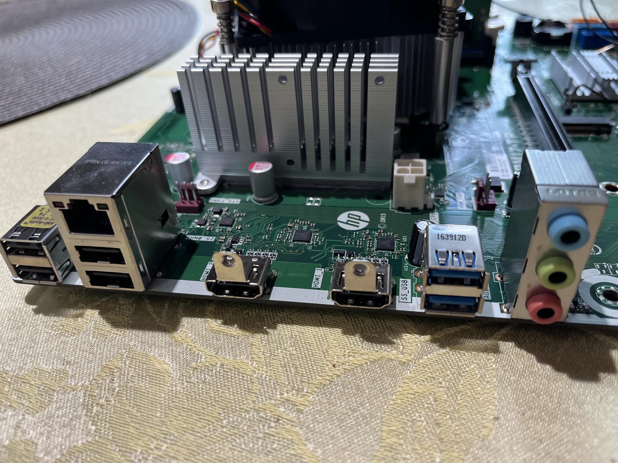 HP Thimphu Motherboard with i7-7700 CPU, 16GB DDR4 RAM, Wi-Fi & Red RGB Fan