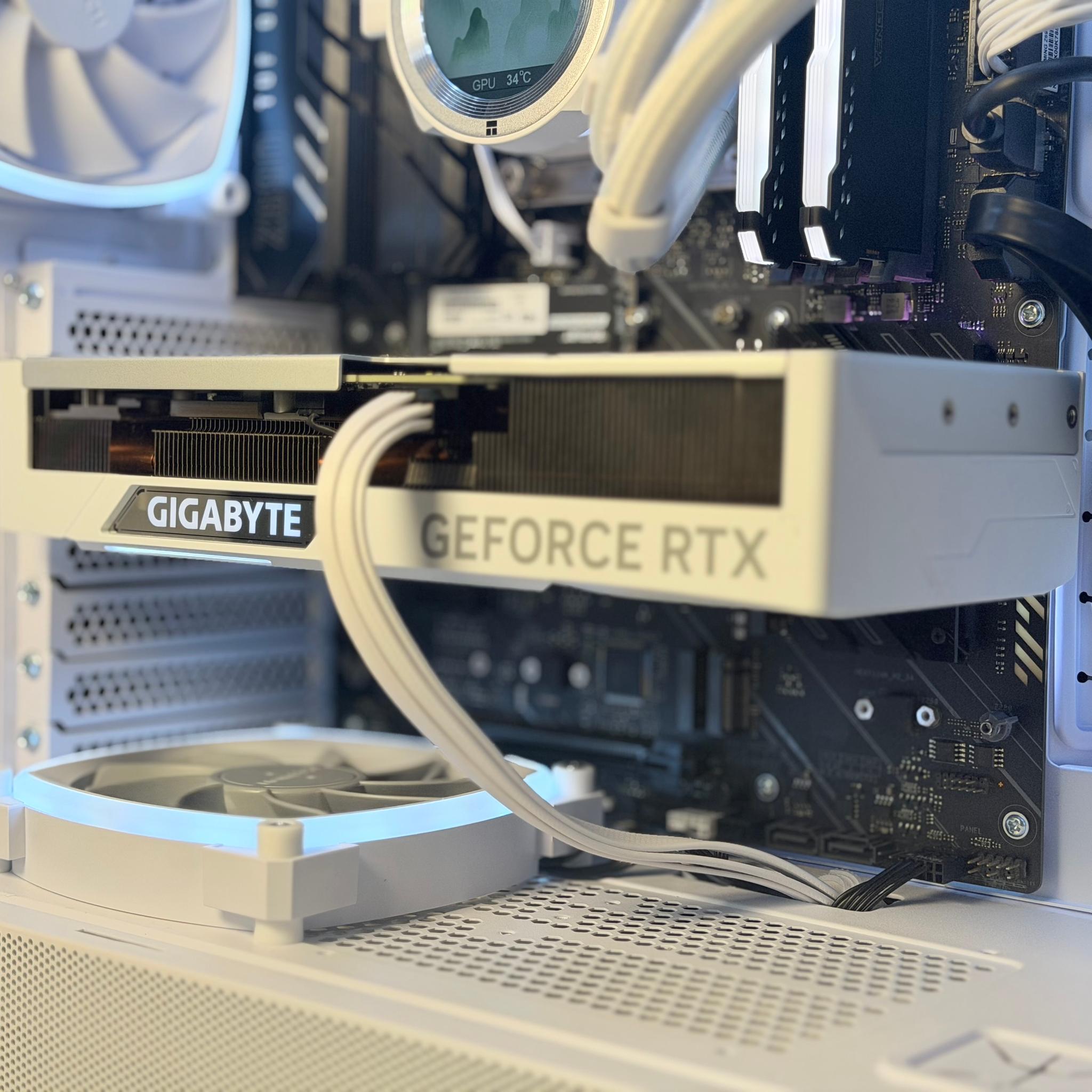 🤍❄️ Snow Day | i9-12900K | RTX 4070 Super | 32GB DDR4 | 2TB Gen4 | 360mm LCD AIO ❄️🤍