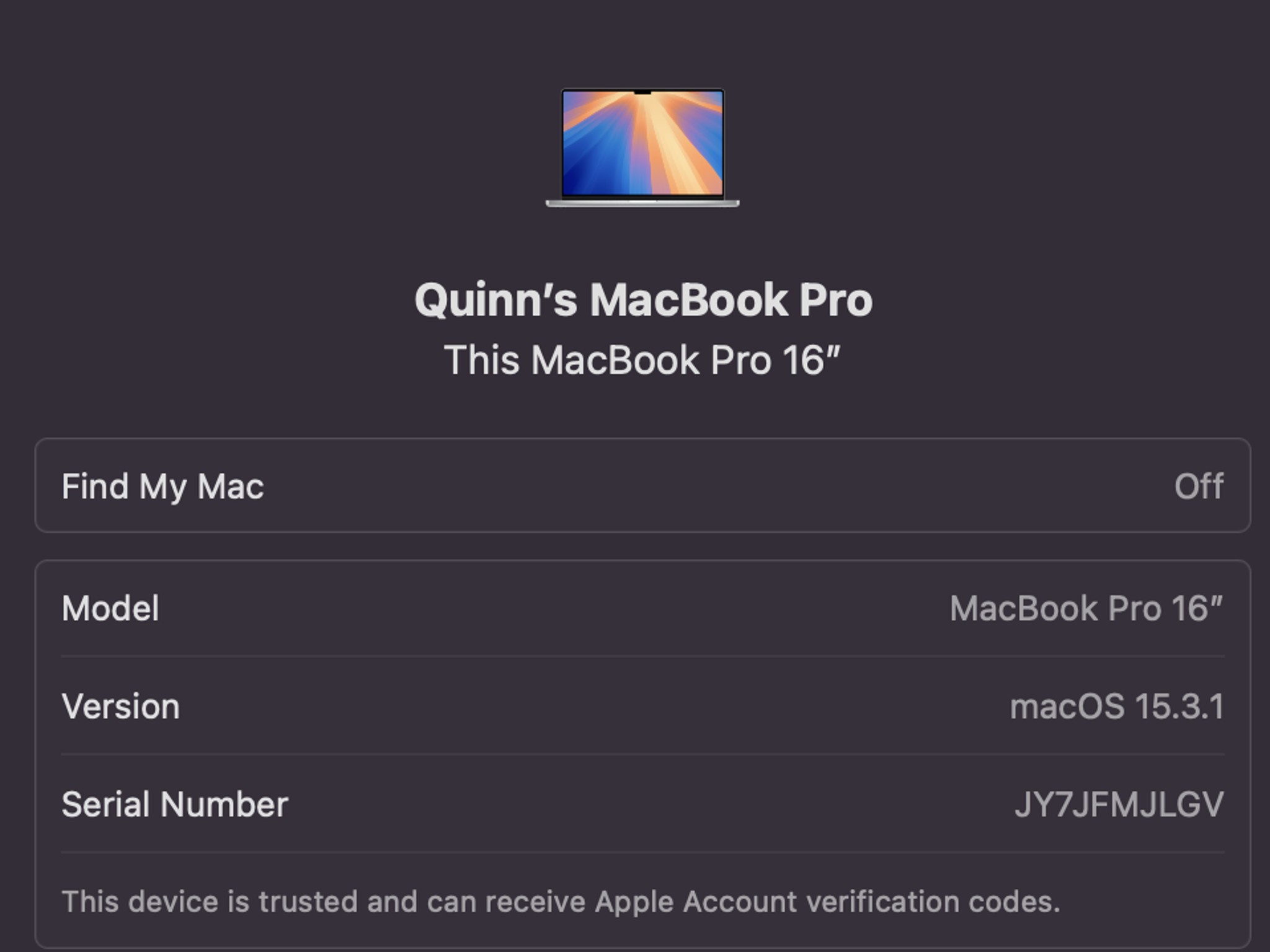 MacBook Pro M3 Max, 16‑core CPU, 40‑core GPU, 16.2' Display, 48GB RAM, 1TB SSD; Silver