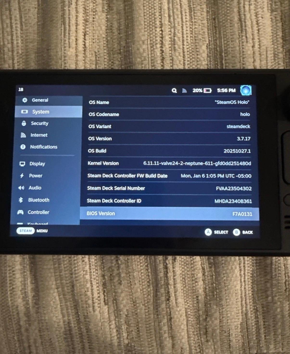 512GB LCD Steam Deck W/ Samsung 512gb Sd Card and accessories
