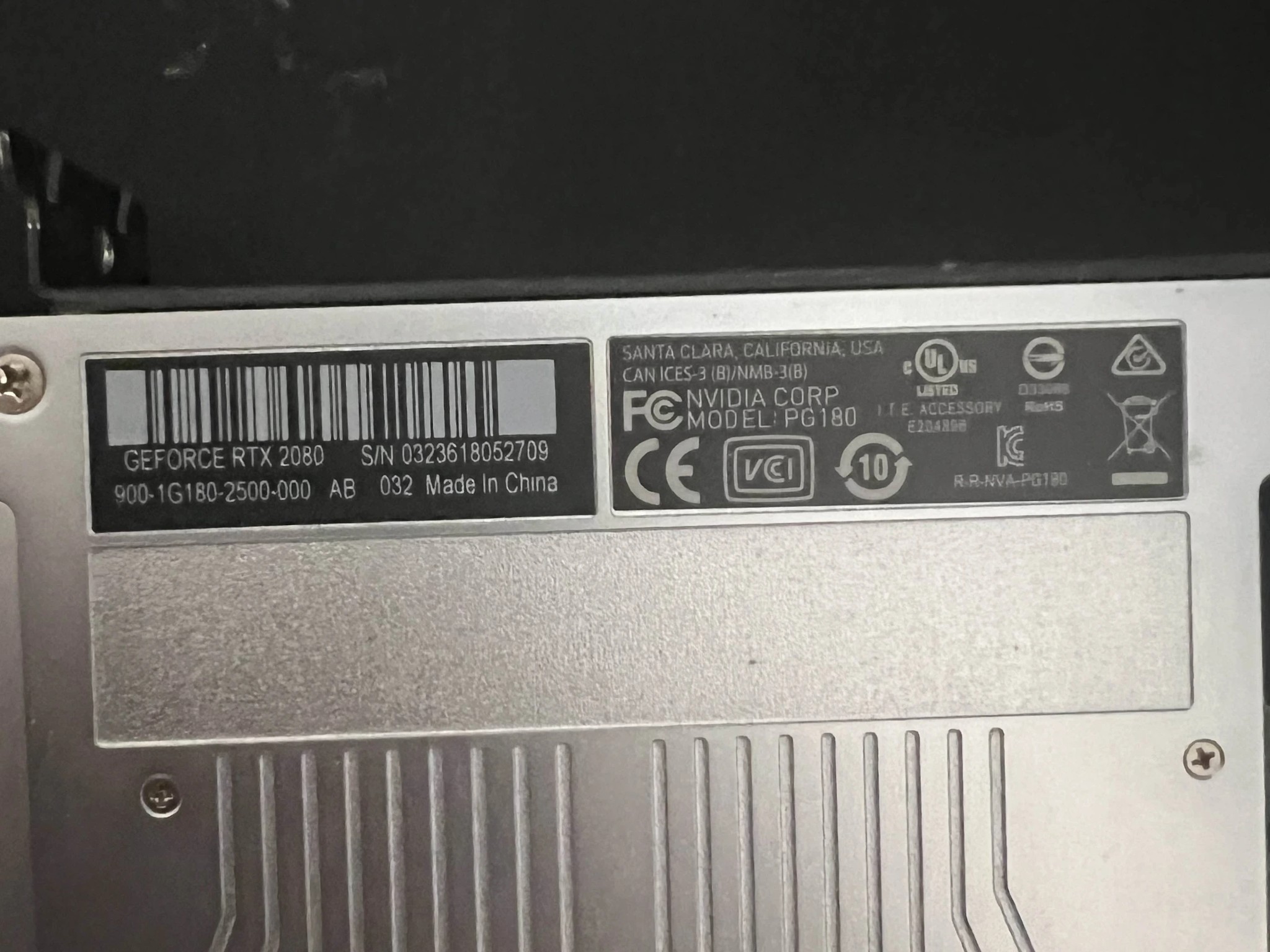 Nvidia GeForce RTX 2080 FE